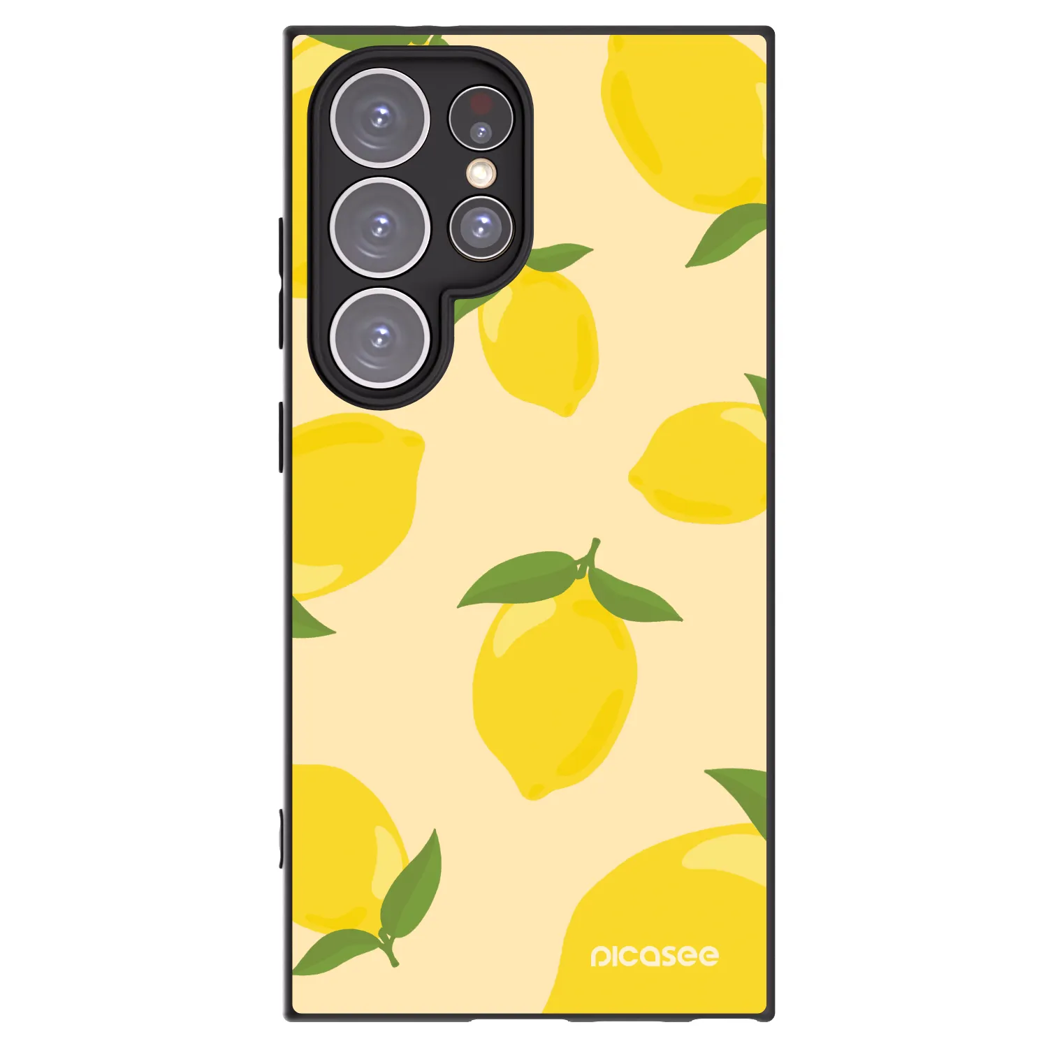 Picasee Μαύρη θήκη σιλικόνης για Samsung Galaxy S24 Ultra S928B 5G - Limoncella