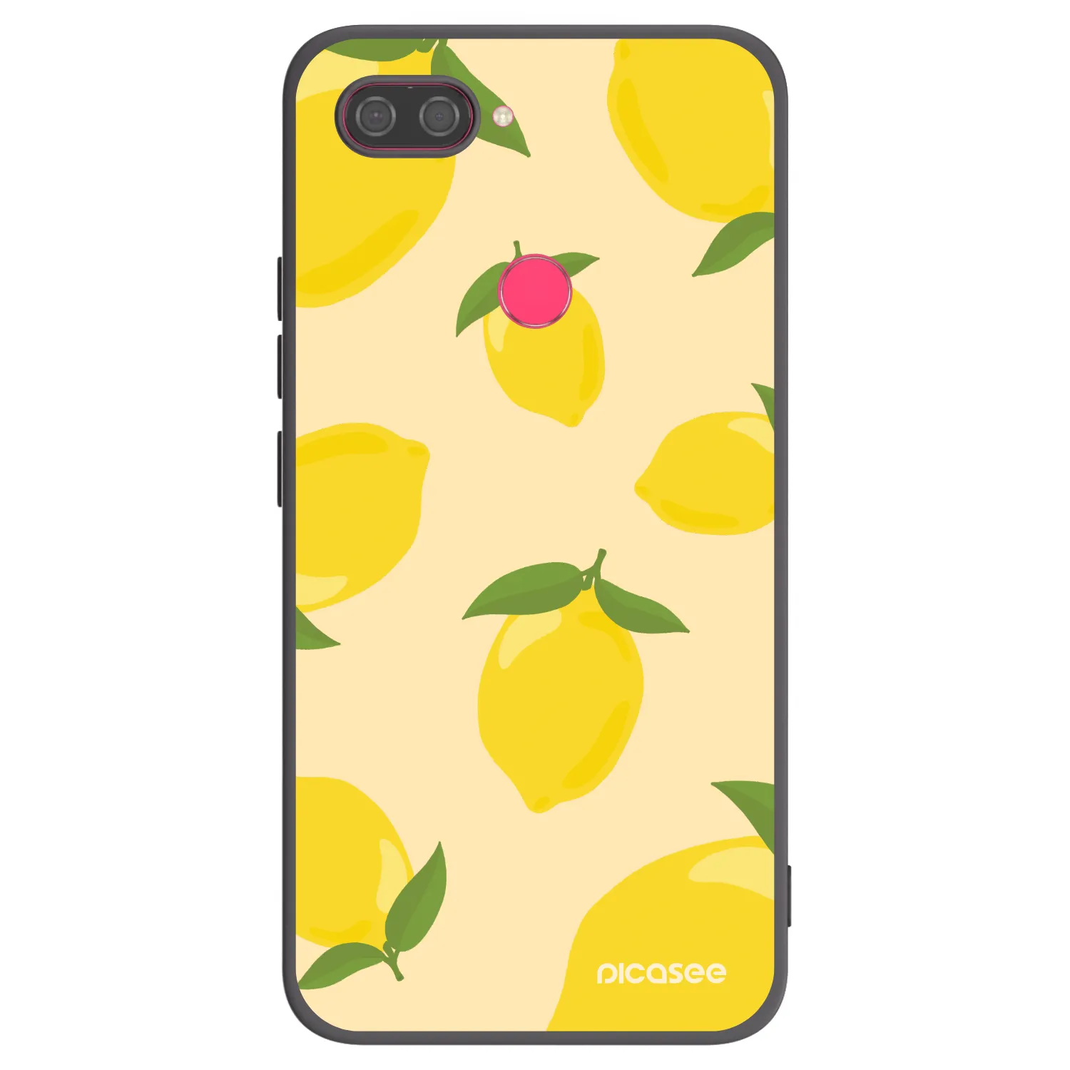 Picasee Μαύρη θήκη σιλικόνης για Xiaomi Mi 8 Lite - Limoncella