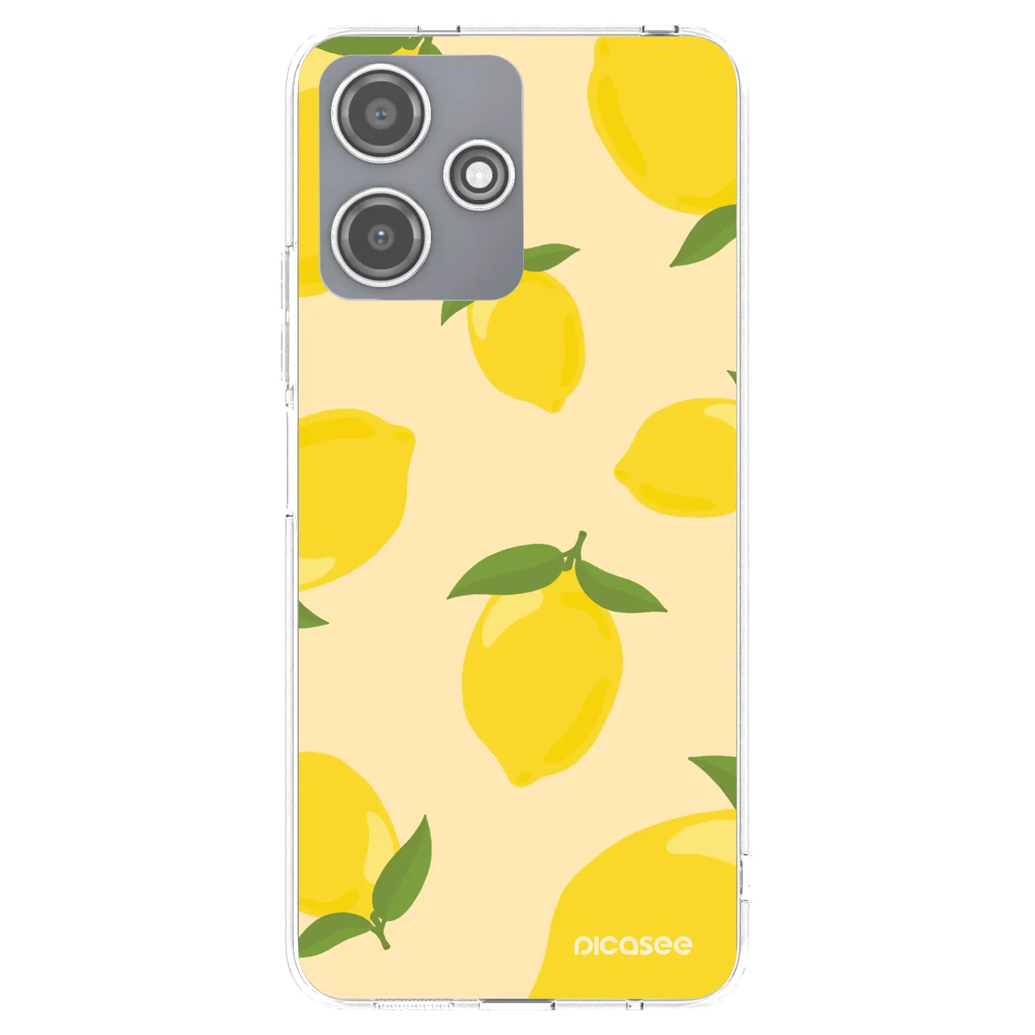 Picasee διαφανής θήκη σιλικόνης Xiaomi Redmi 12 5G - Limoncella