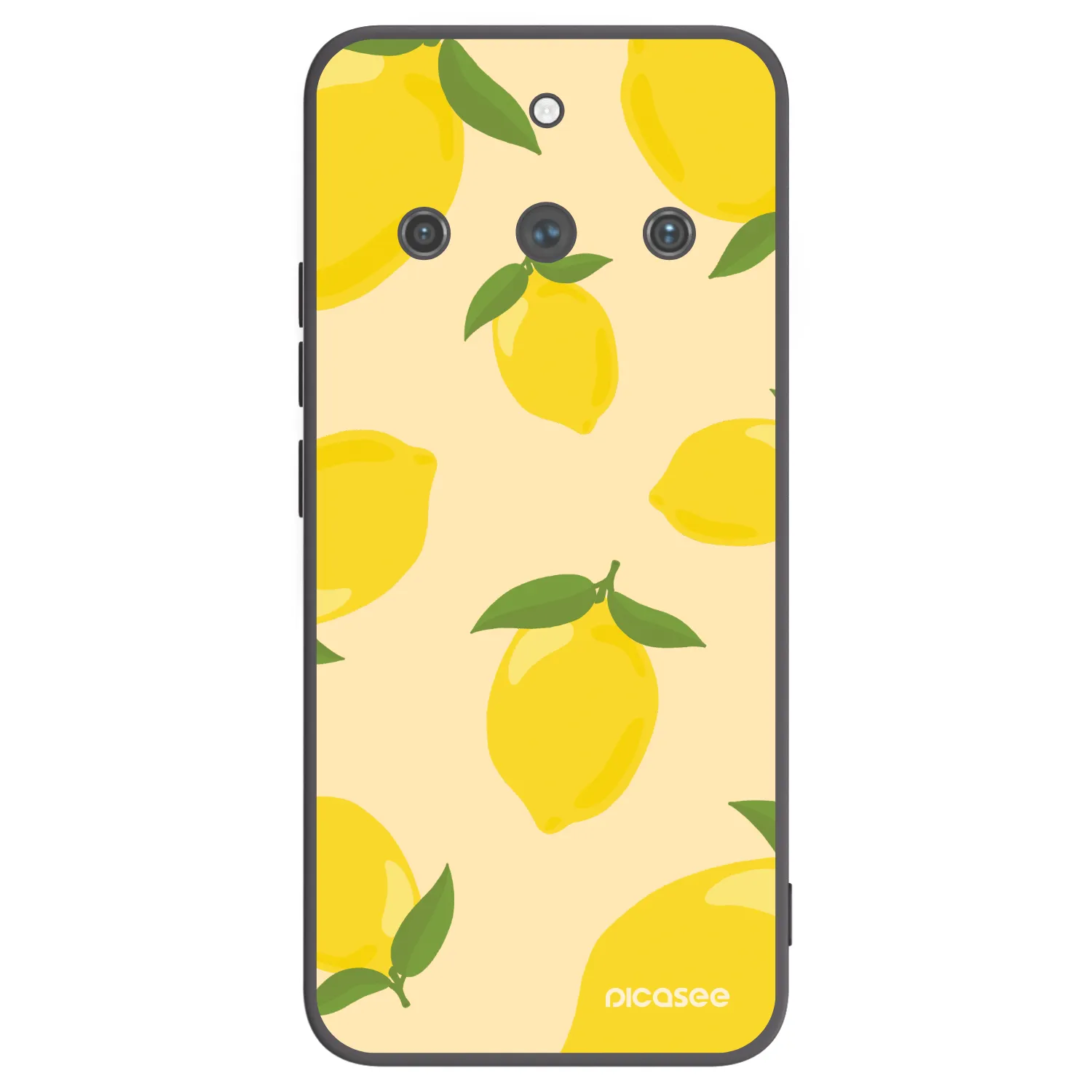 Picasee Μαύρη θήκη σιλικόνης για Realme 11 Pro+ - Limoncella