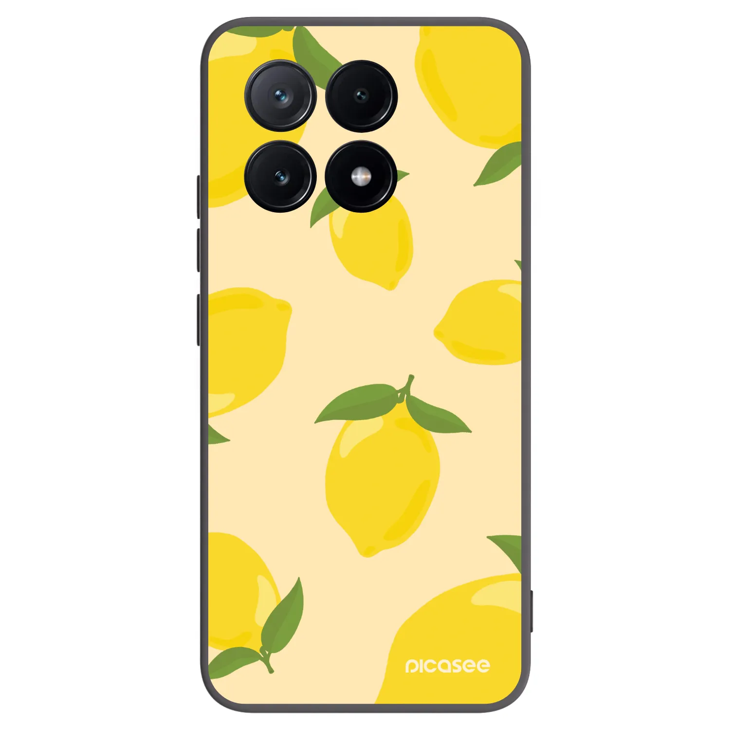 Picasee Μαύρη θήκη σιλικόνης για Xiaomi Poco X6 Pro - Limoncella