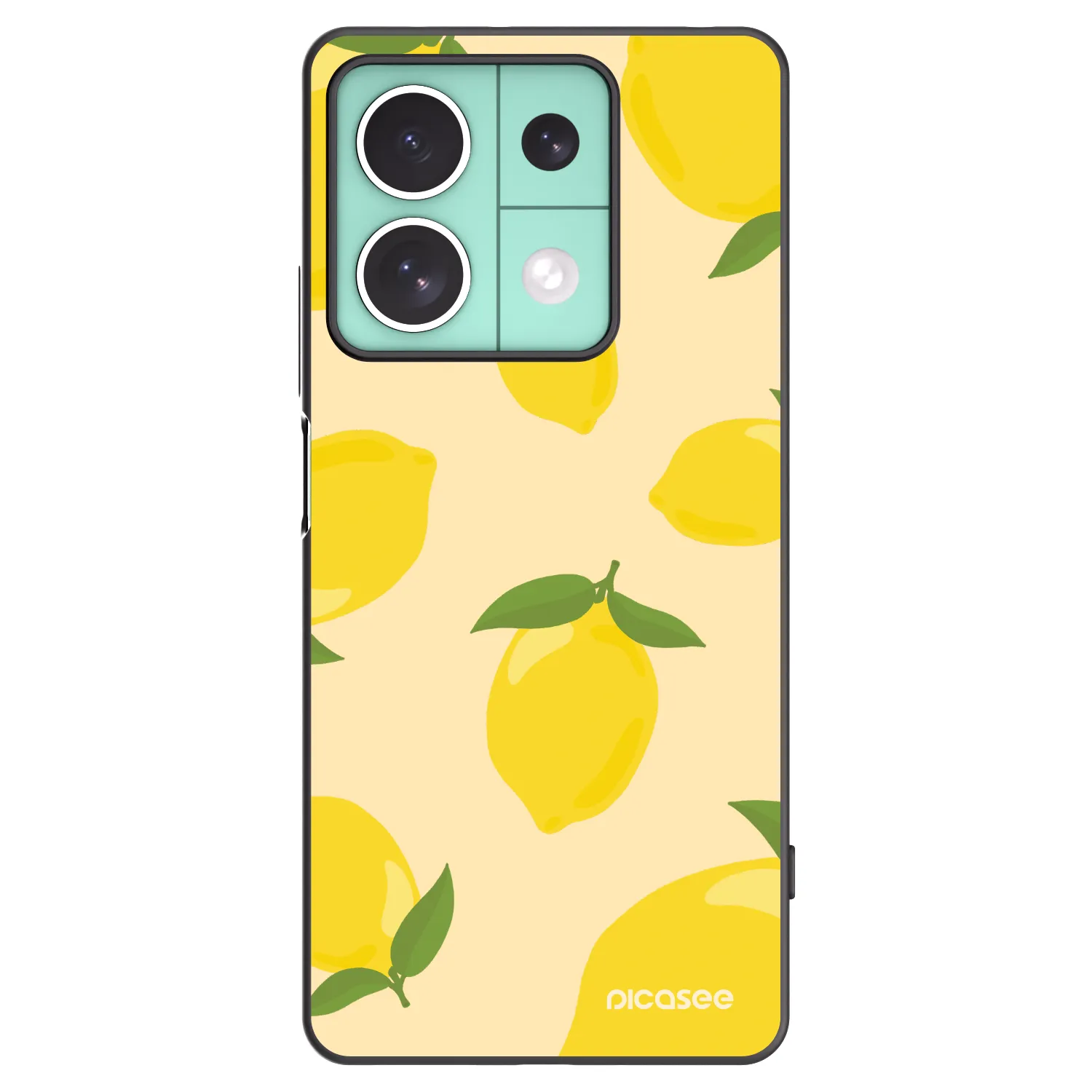 Picasee Μαύρη θήκη σιλικόνης για Xiaomi Redmi Note 13 5G - Limoncella