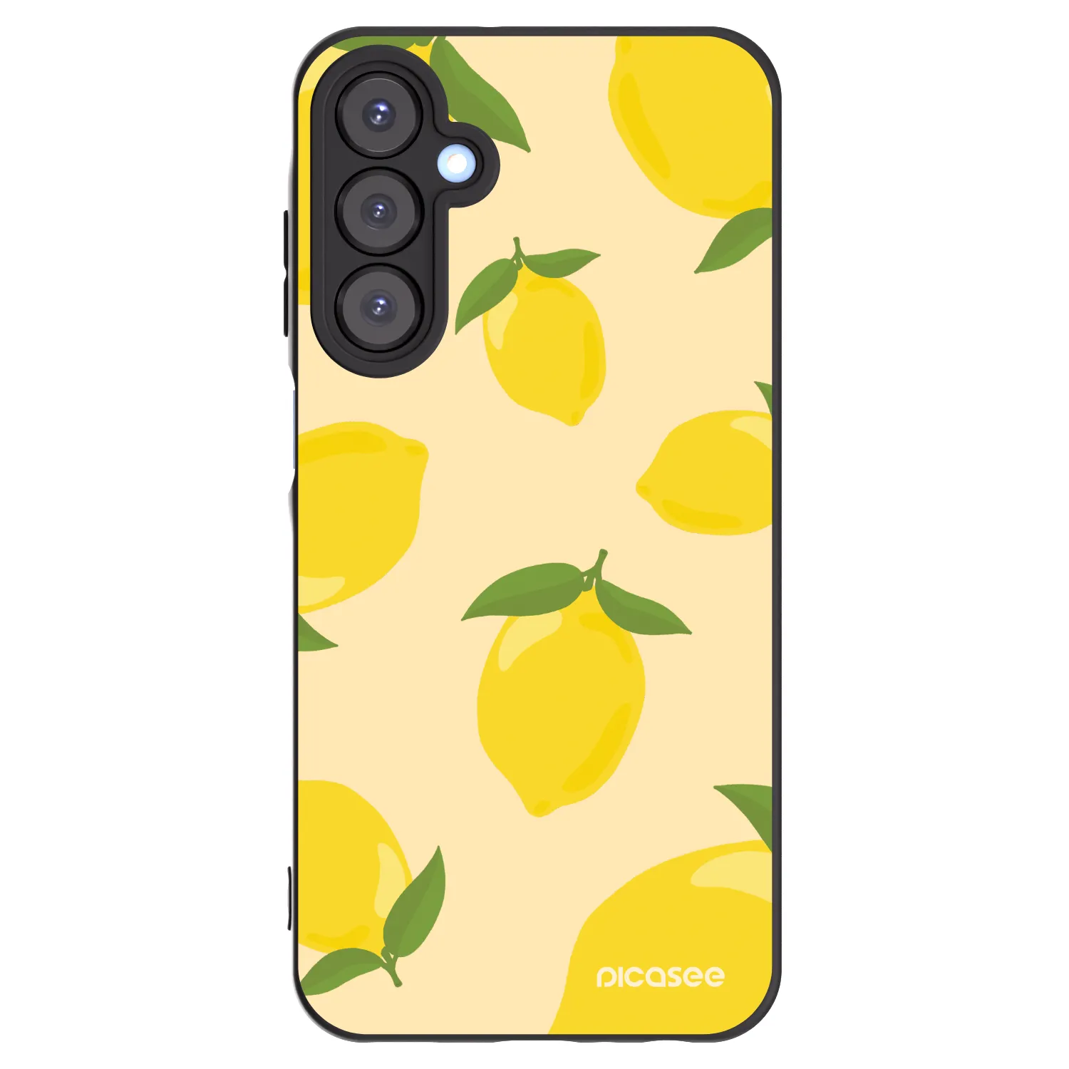 Picasee Μαύρη θήκη σιλικόνης για Samsung Galaxy A25 A256B 5G - Limoncella