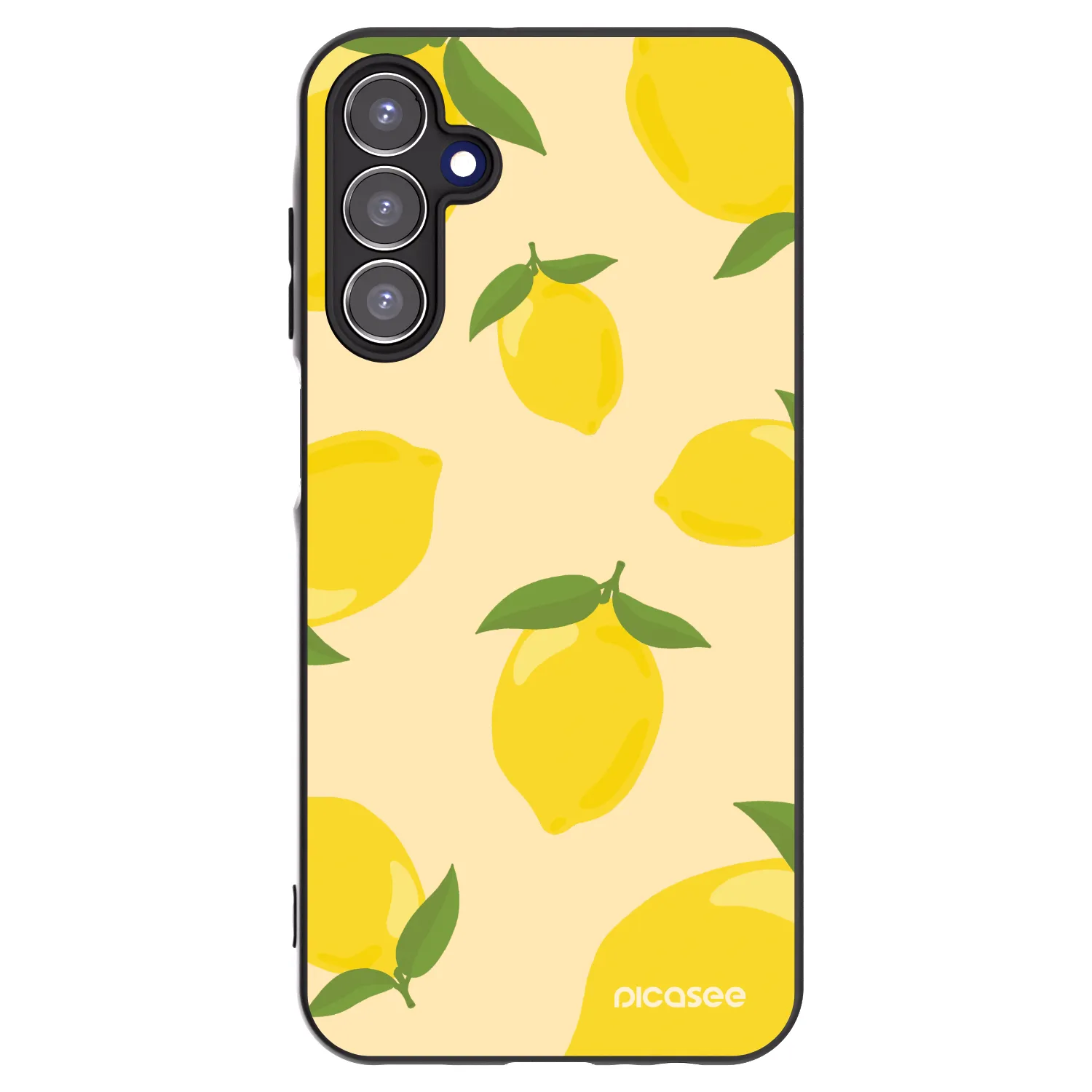 Picasee Μαύρη θήκη σιλικόνης για Samsung Galaxy A15 A155F 4G - Limoncella