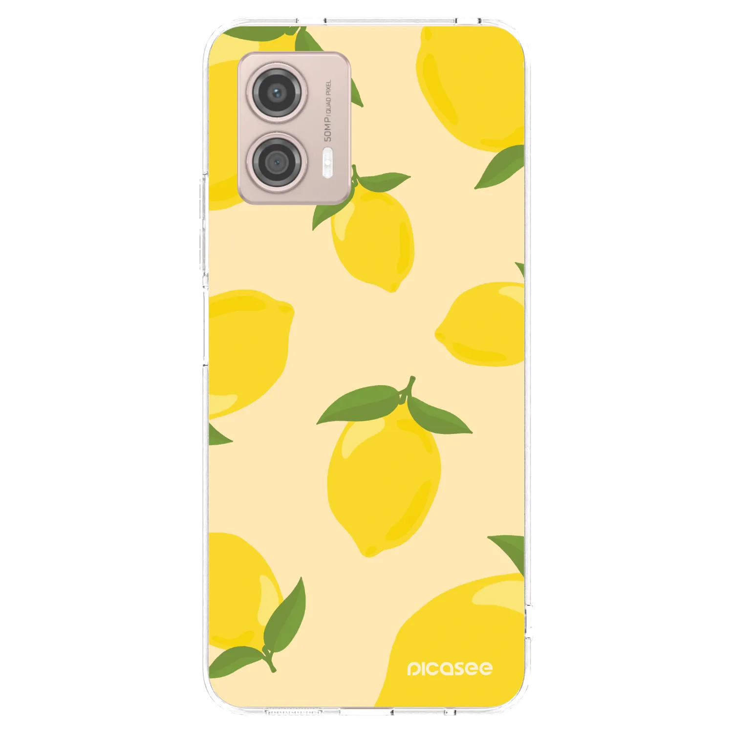Picasee διαφανής θήκη σιλικόνης Motorola Moto G53 5G - Limoncella
