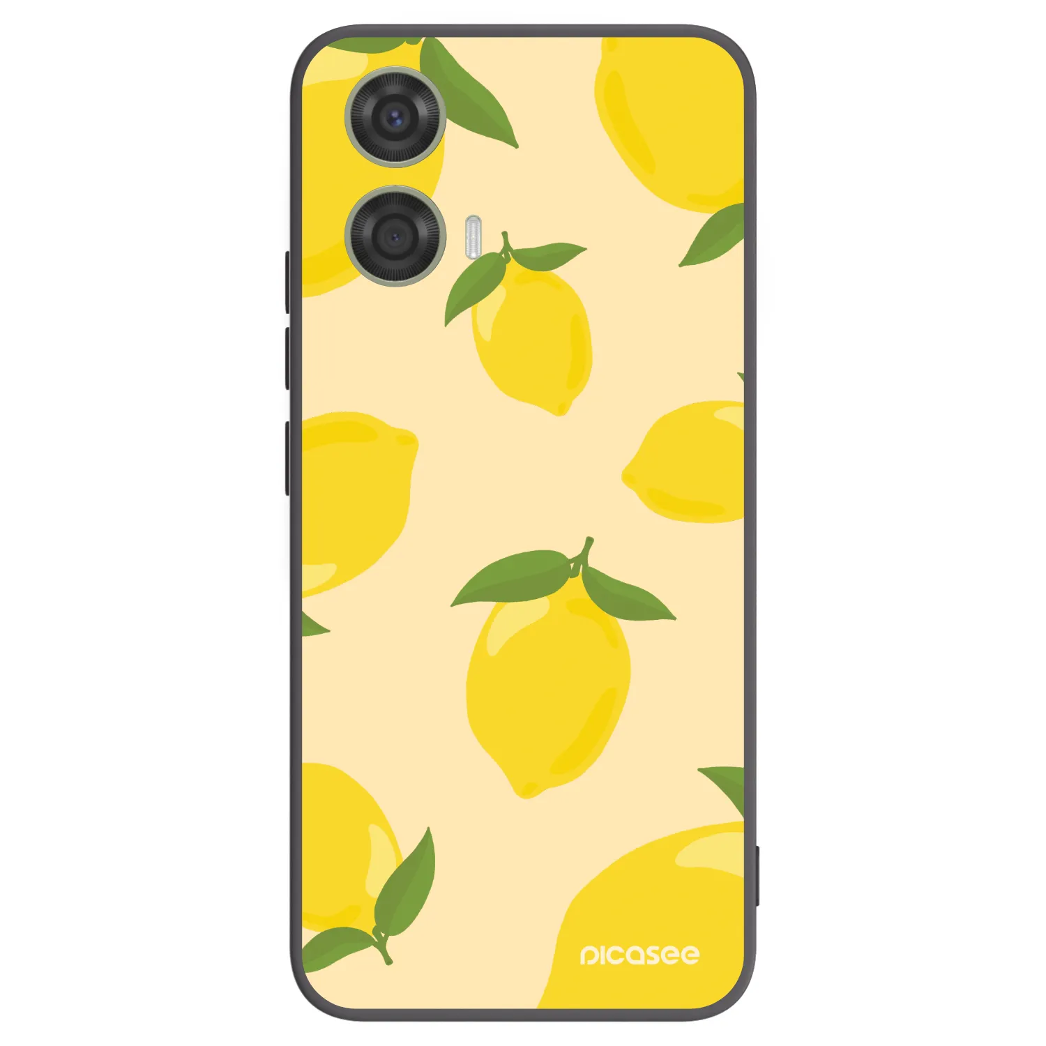 Picasee Μαύρη θήκη σιλικόνης για Motorola Moto G24 - Limoncella