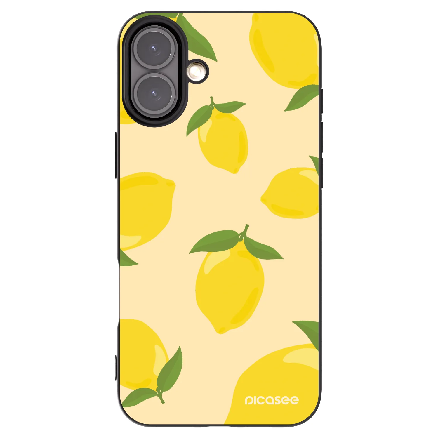 Picasee Μαύρη θήκη σιλικόνης για Apple iPhone 16 Plus - Limoncella