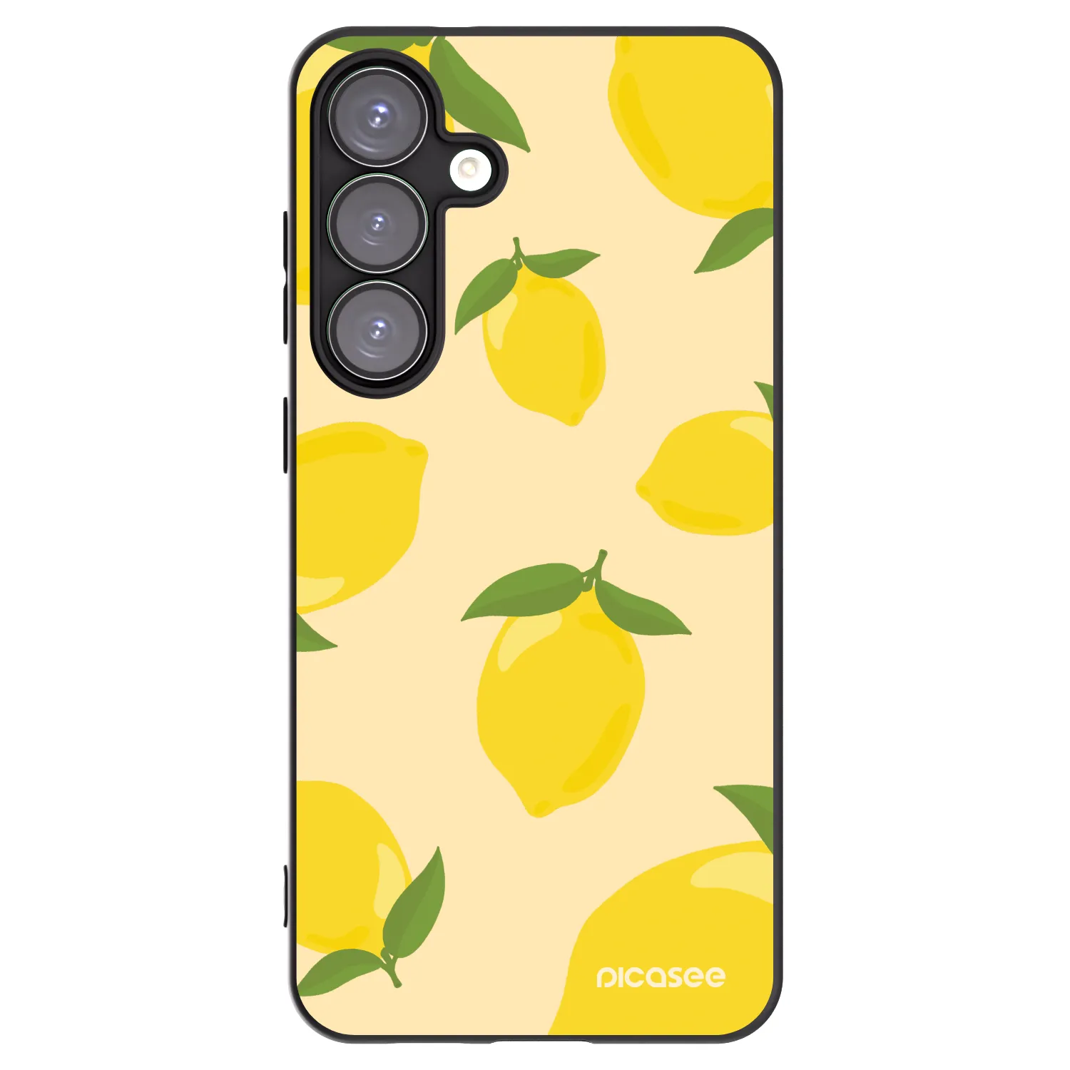 Picasee Μαύρη θήκη σιλικόνης για Samsung Galaxy S25+ 5G - Limoncella