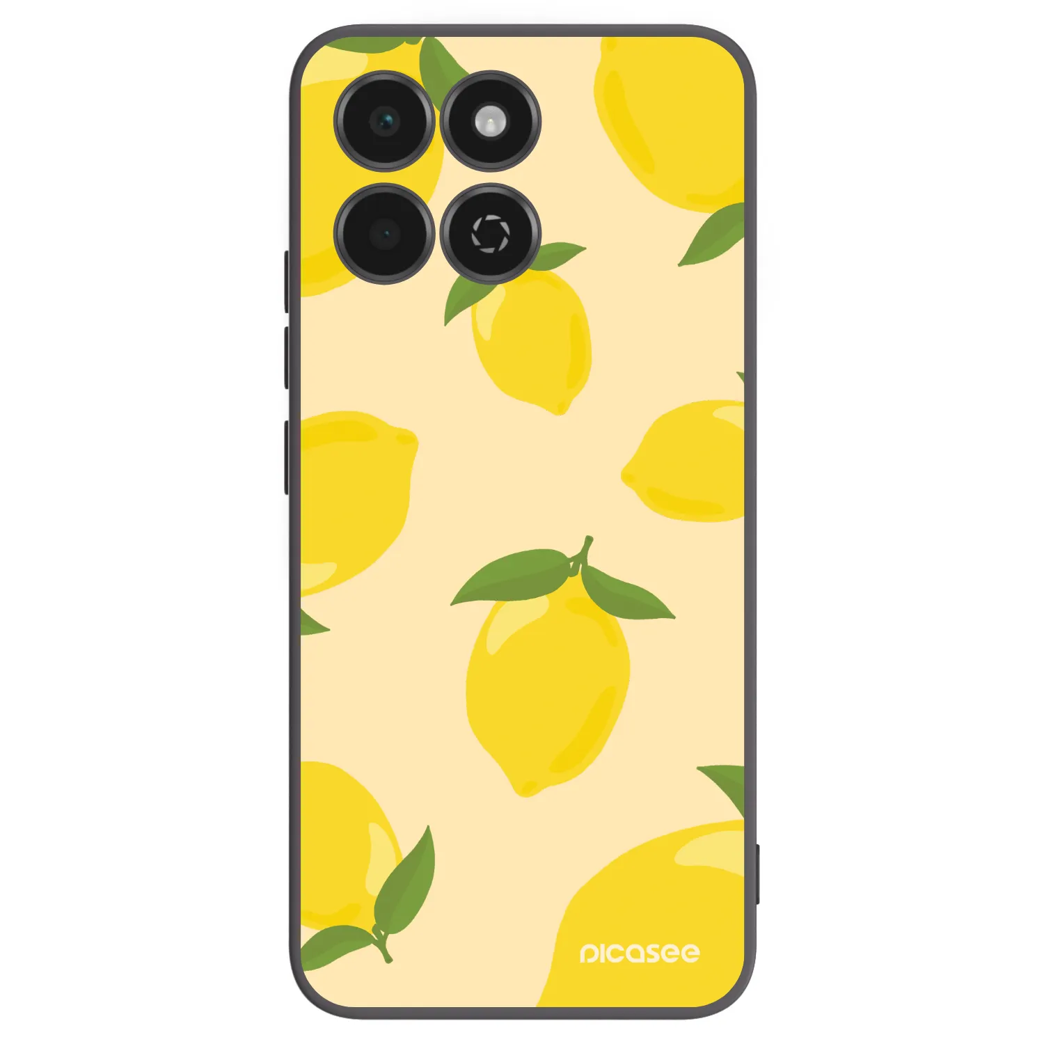 Picasee Μαύρη θήκη σιλικόνης για Honor 200 Smart 5G - Limoncella