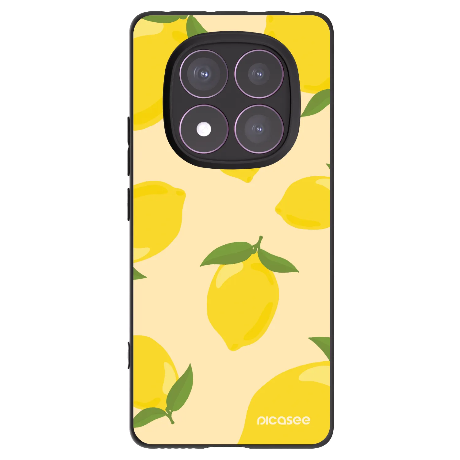 Picasee Μαύρη θήκη σιλικόνης για Xiaomi Redmi Note 14 Pro 4G - Limoncella