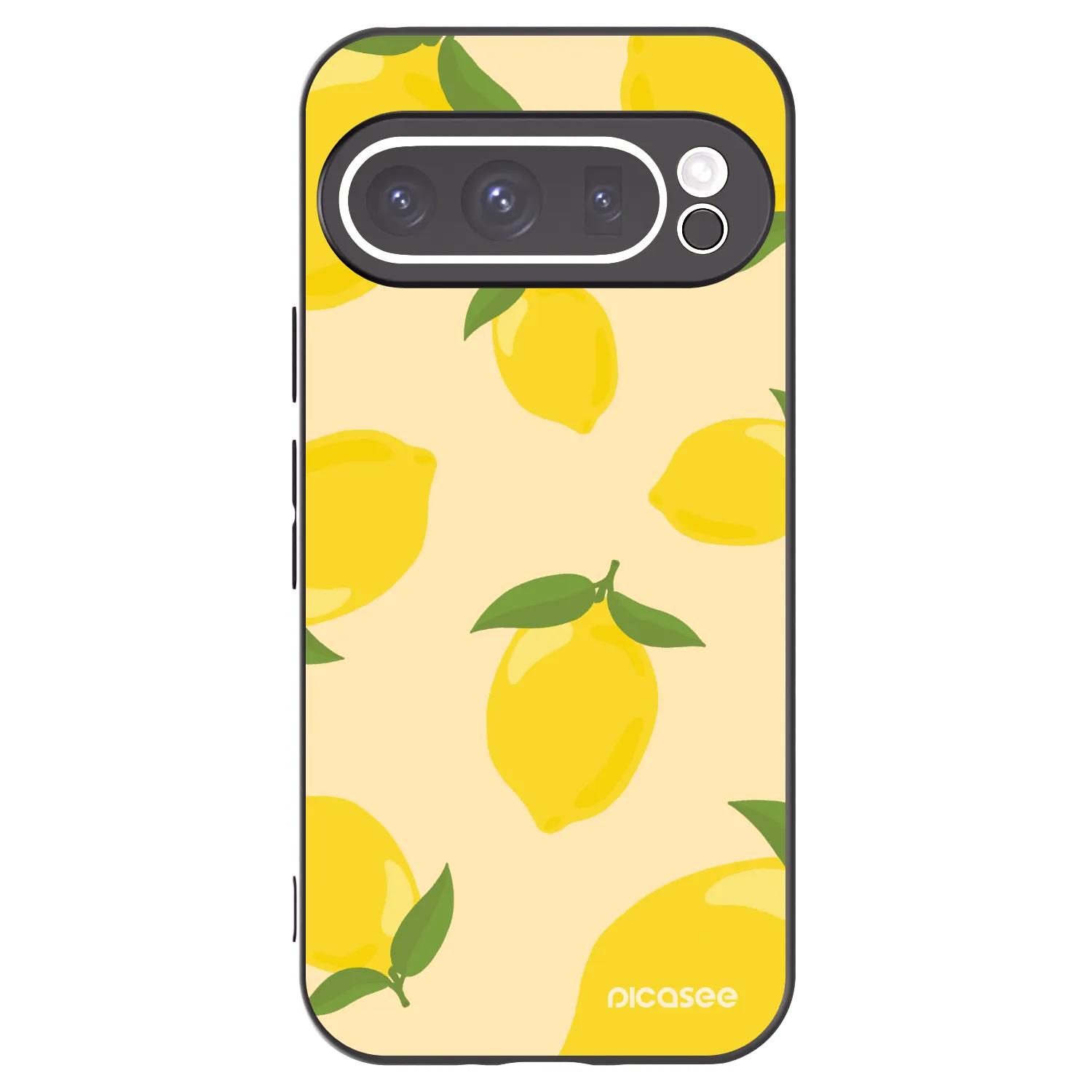 Picasee Μαύρη θήκη σιλικόνης για Google Pixel 9 Pro - Limoncella