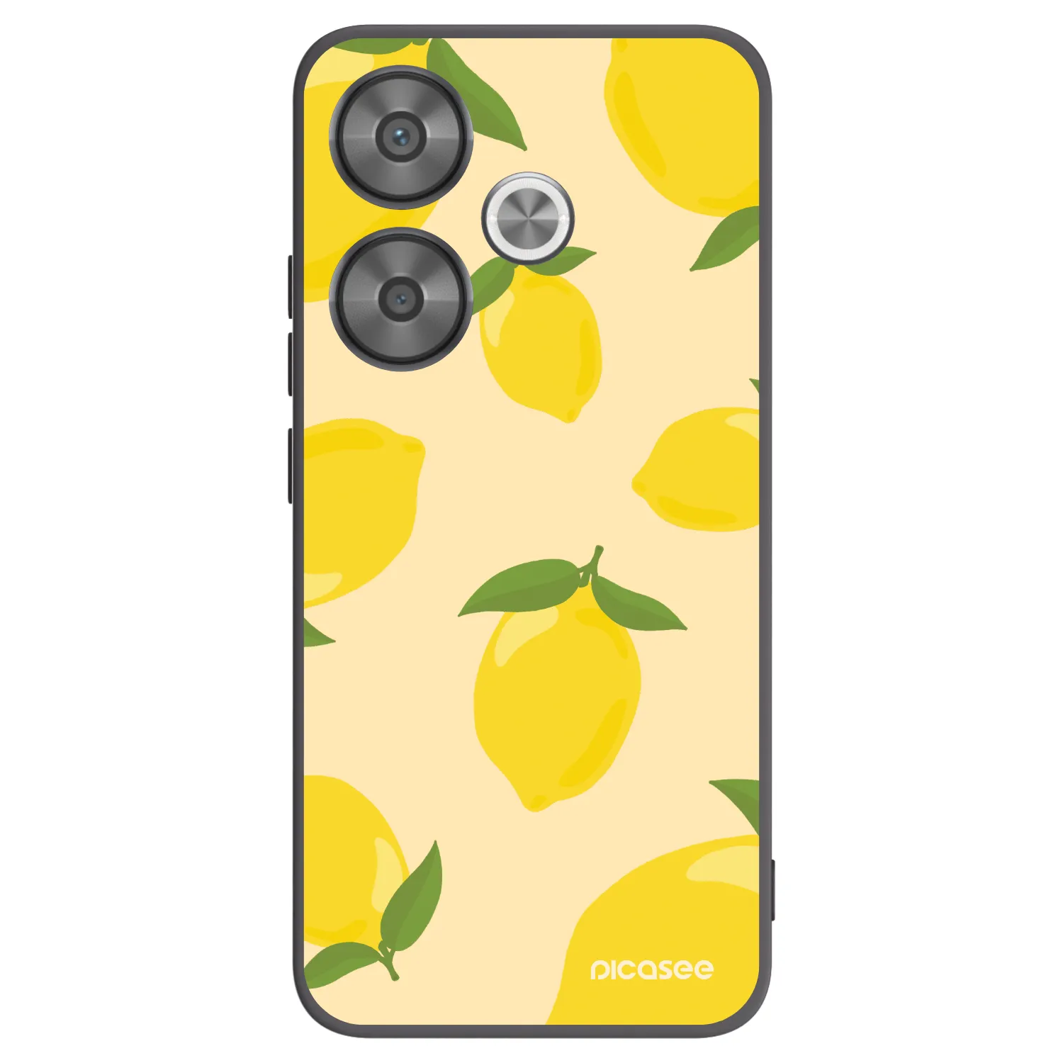 Picasee Μαύρη θήκη σιλικόνης για Xiaomi Poco F6 - Limoncella