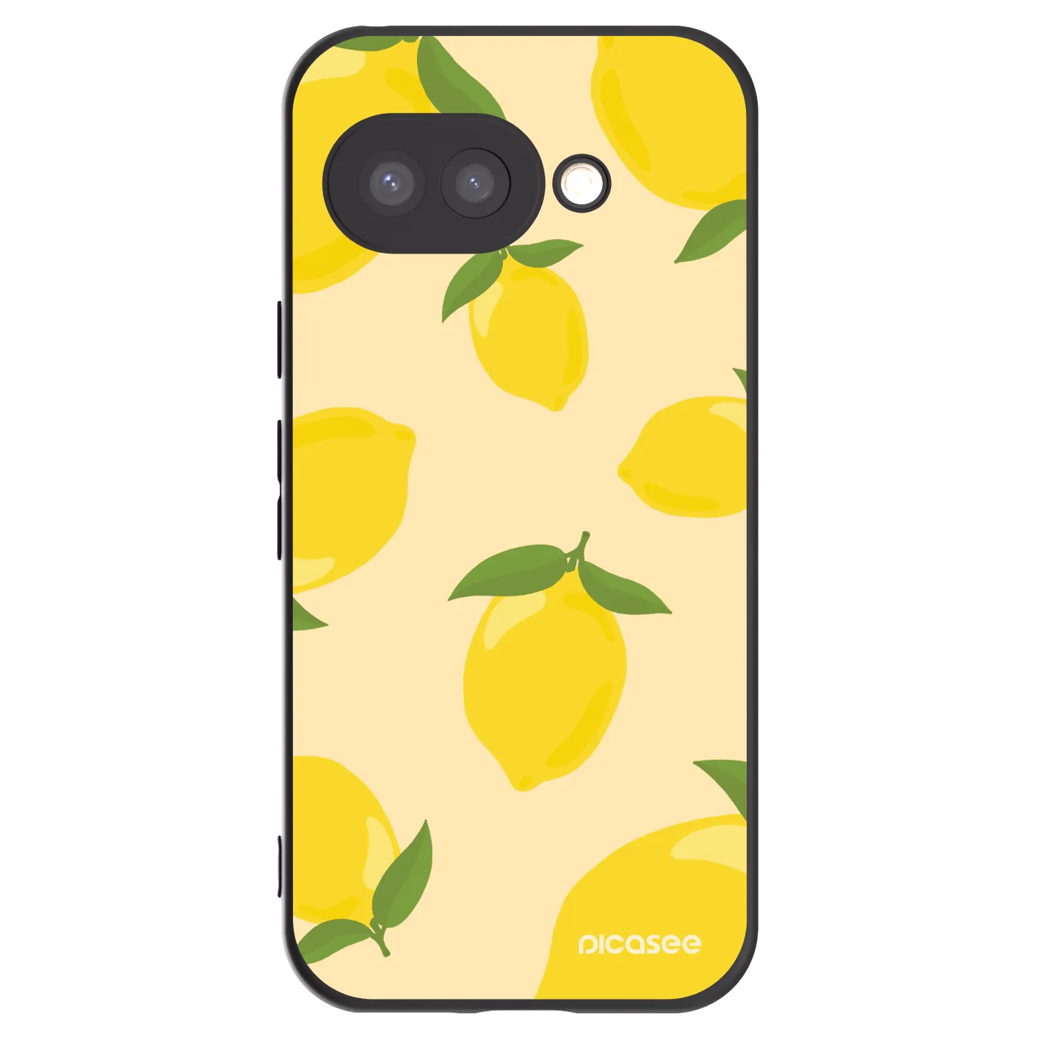Picasee Μαύρη θήκη σιλικόνης για Google Pixel 9a - Limoncella