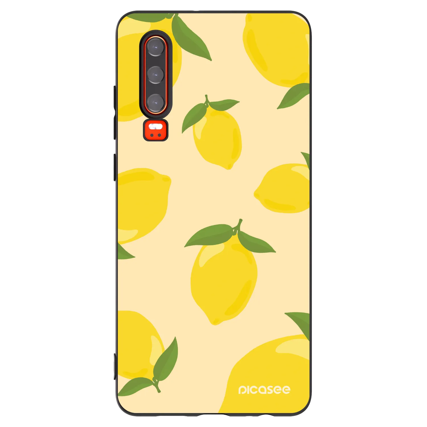 Picasee Μαύρη θήκη σιλικόνης για Huawei P30 - Limoncella