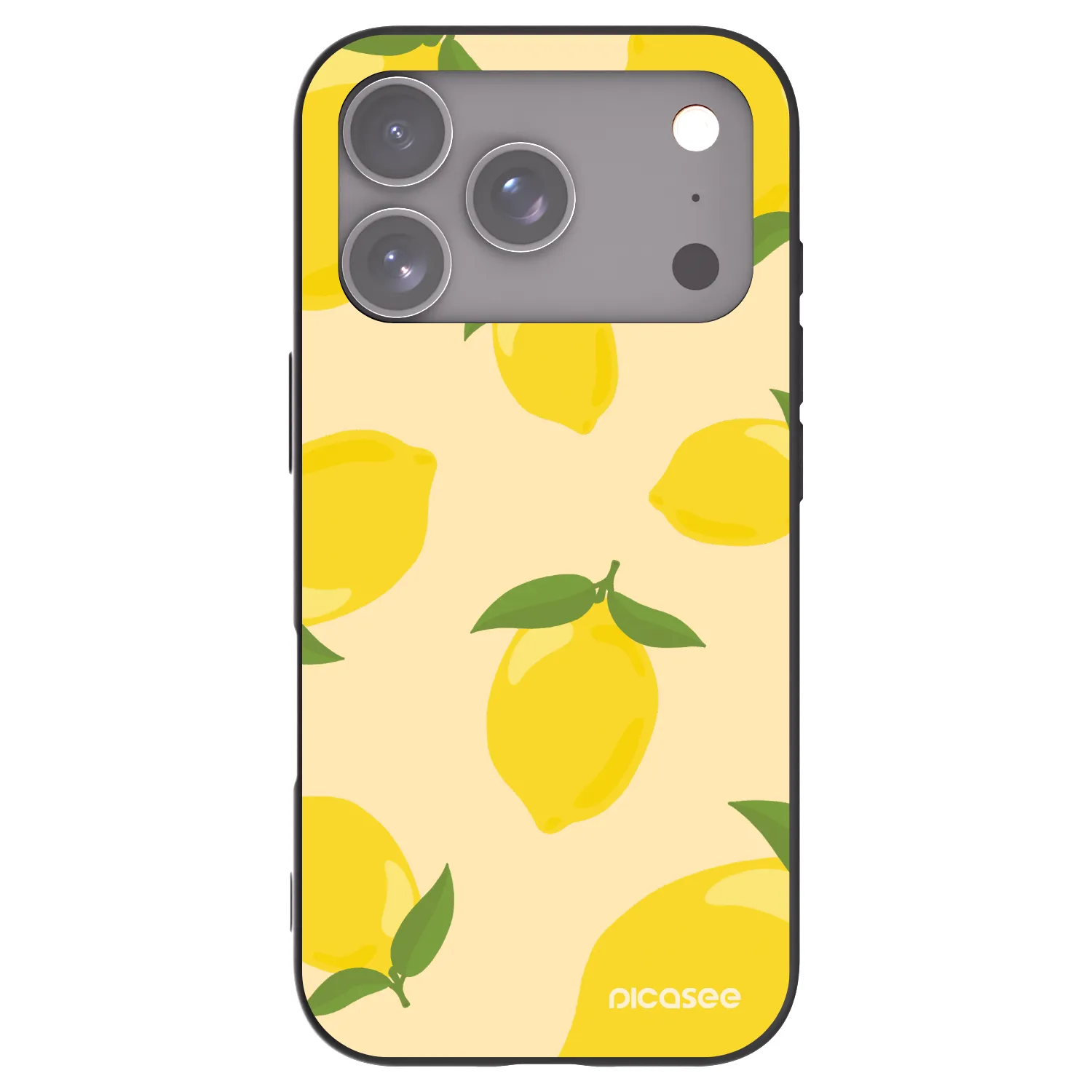 Picasee Μαύρη θήκη σιλικόνης για Apple iPhone 17 Pro - Limoncella
