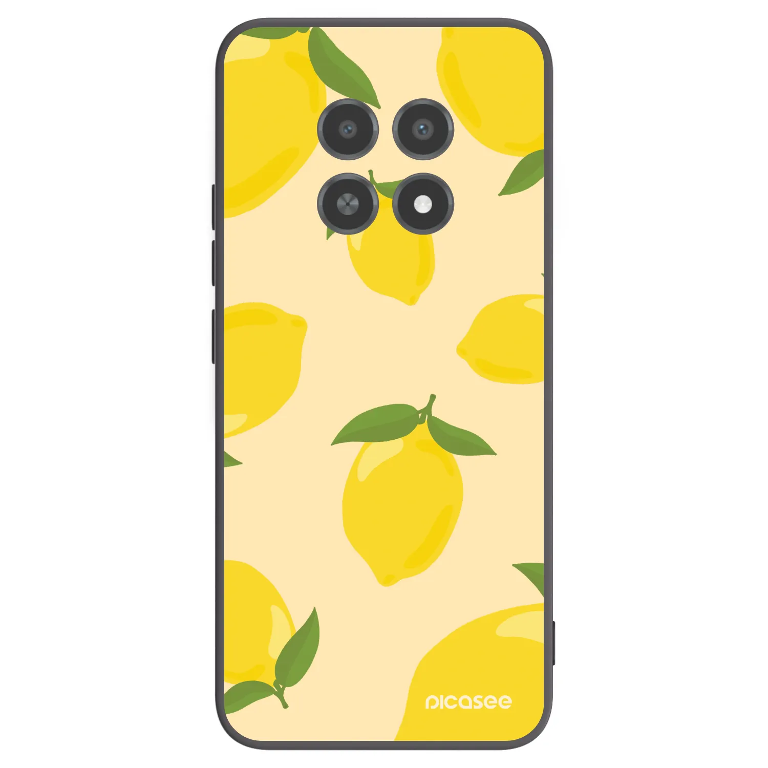 Picasee Μαύρη θήκη σιλικόνης για Realme 12X - Limoncella