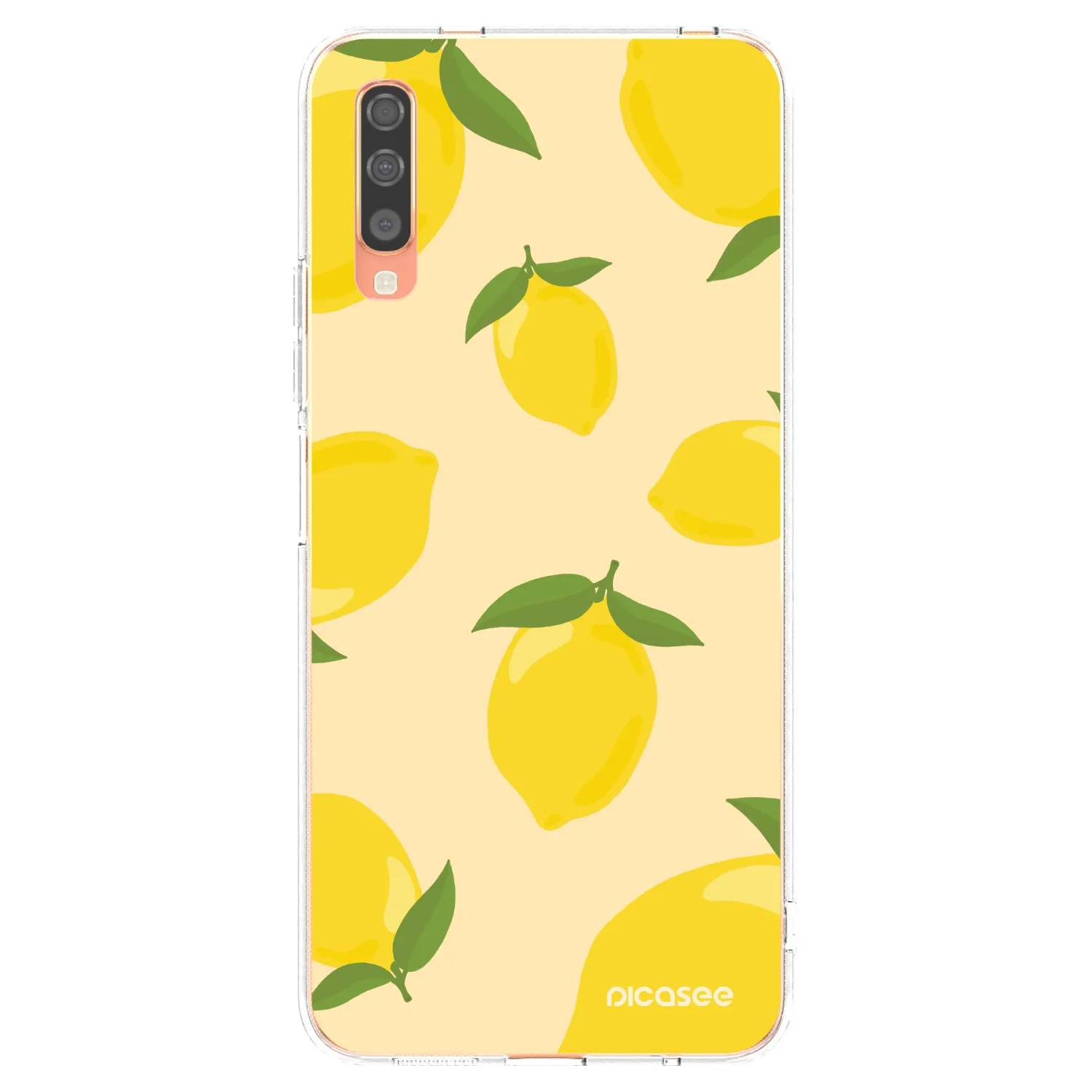 Picasee διαφανής θήκη σιλικόνης Samsung Galaxy A70 A705F - Limoncella
