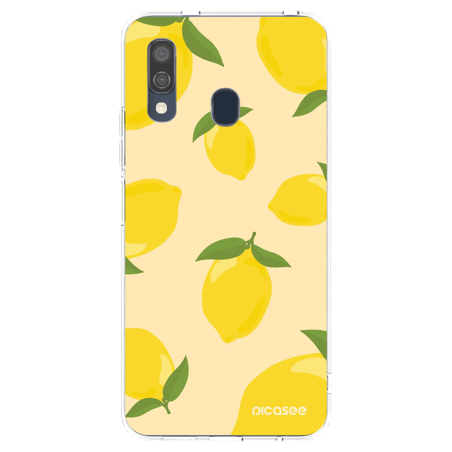 Picasee διαφανής θήκη σιλικόνης Samsung Galaxy A40 A405F - Limoncella