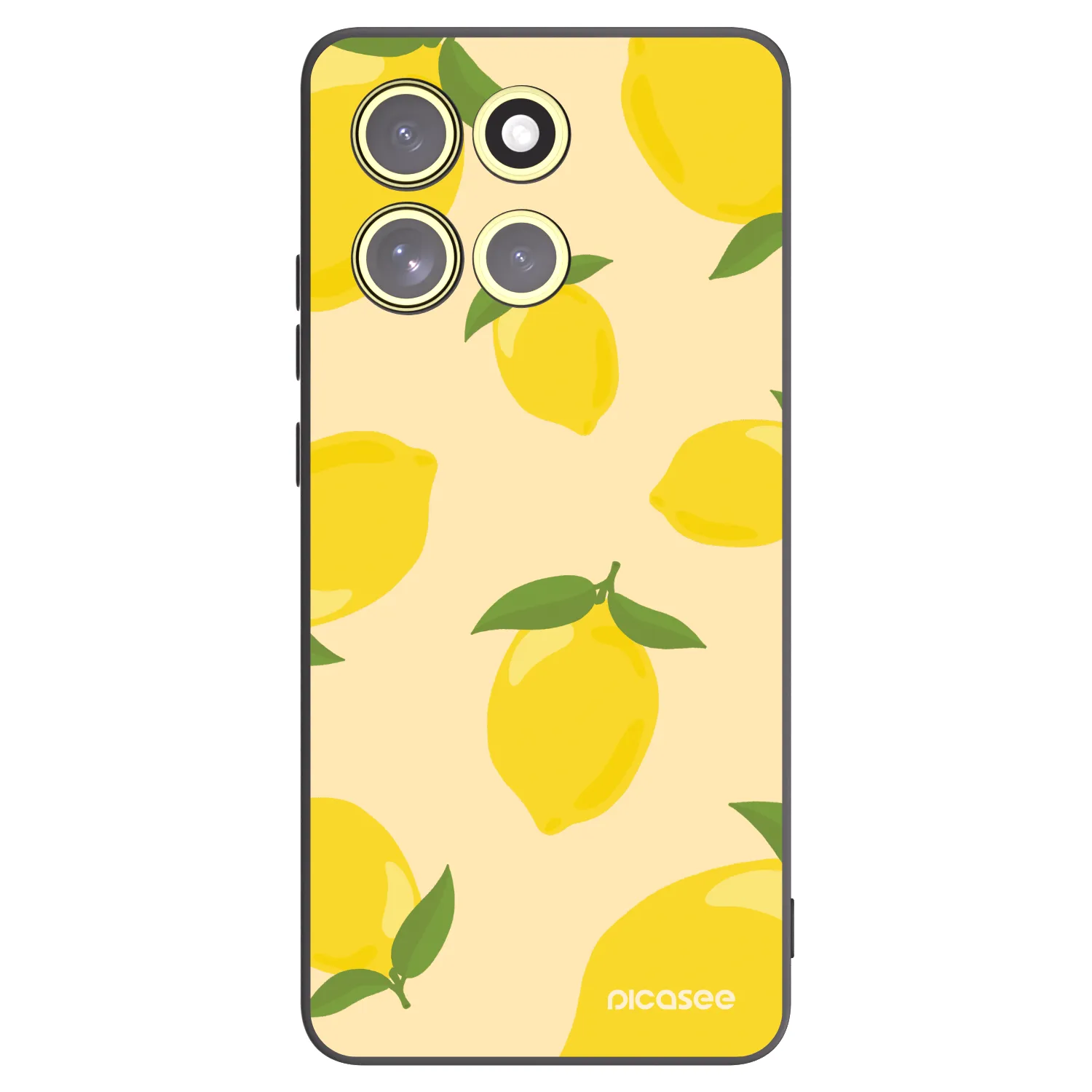 Picasee Μαύρη θήκη σιλικόνης για Motorola Moto G86 5G - Limoncella