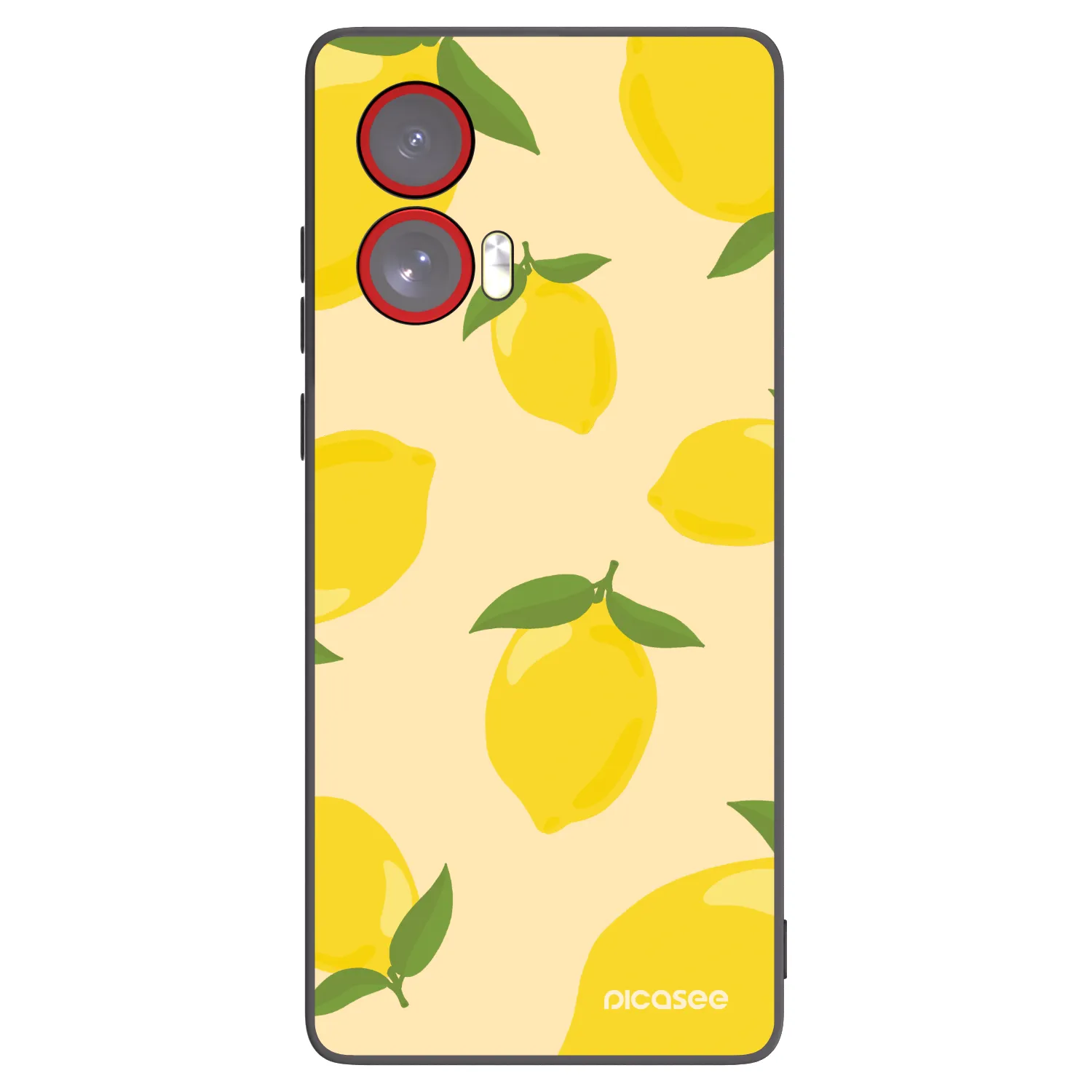 Picasee Μαύρη θήκη σιλικόνης για Motorola Edge 50 Fusion - Limoncella