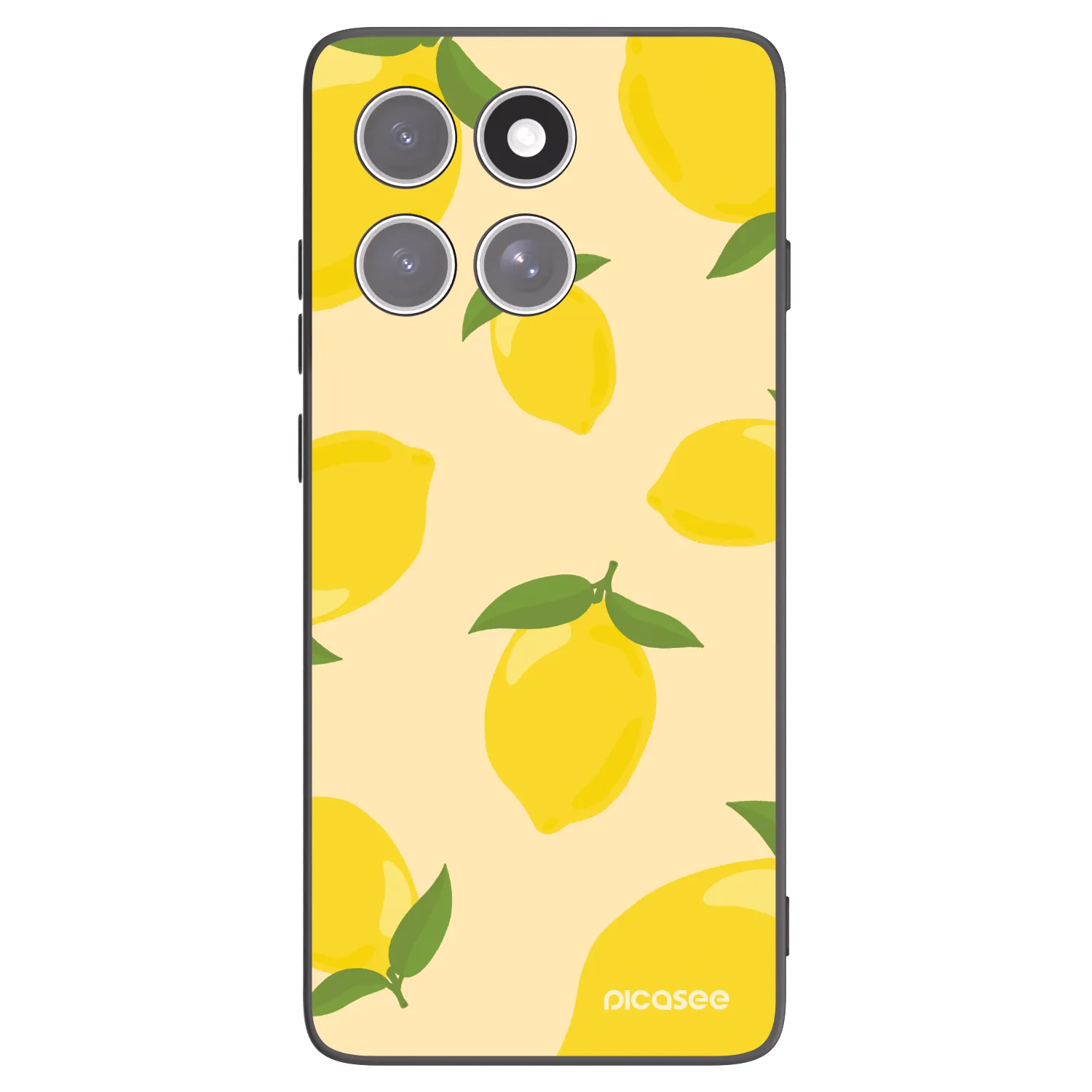 Picasee Μαύρη θήκη σιλικόνης για Motorola Edge 60 Fusion - Limoncella