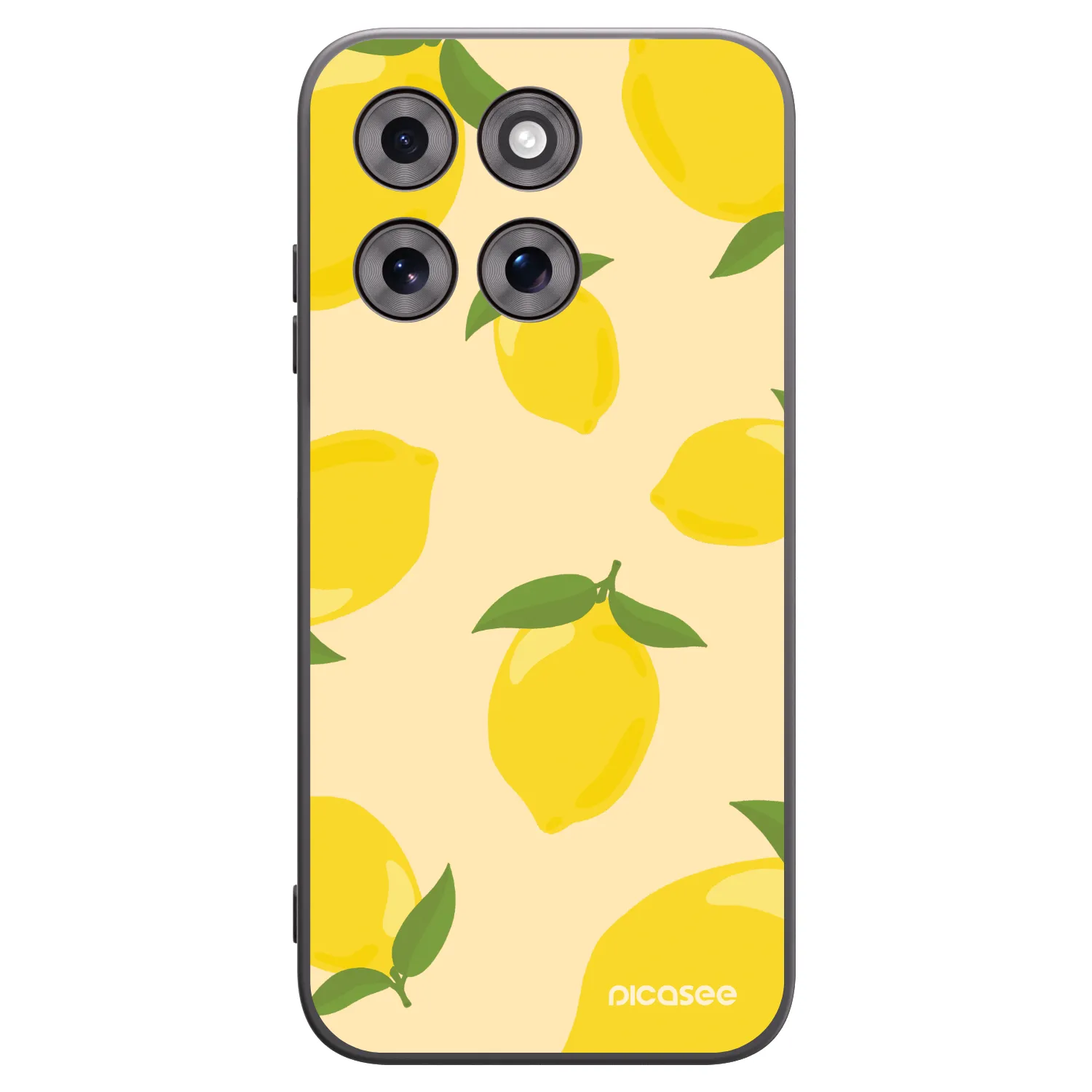 Picasee Μαύρη θήκη σιλικόνης για Motorola Moto G77 - Limoncella