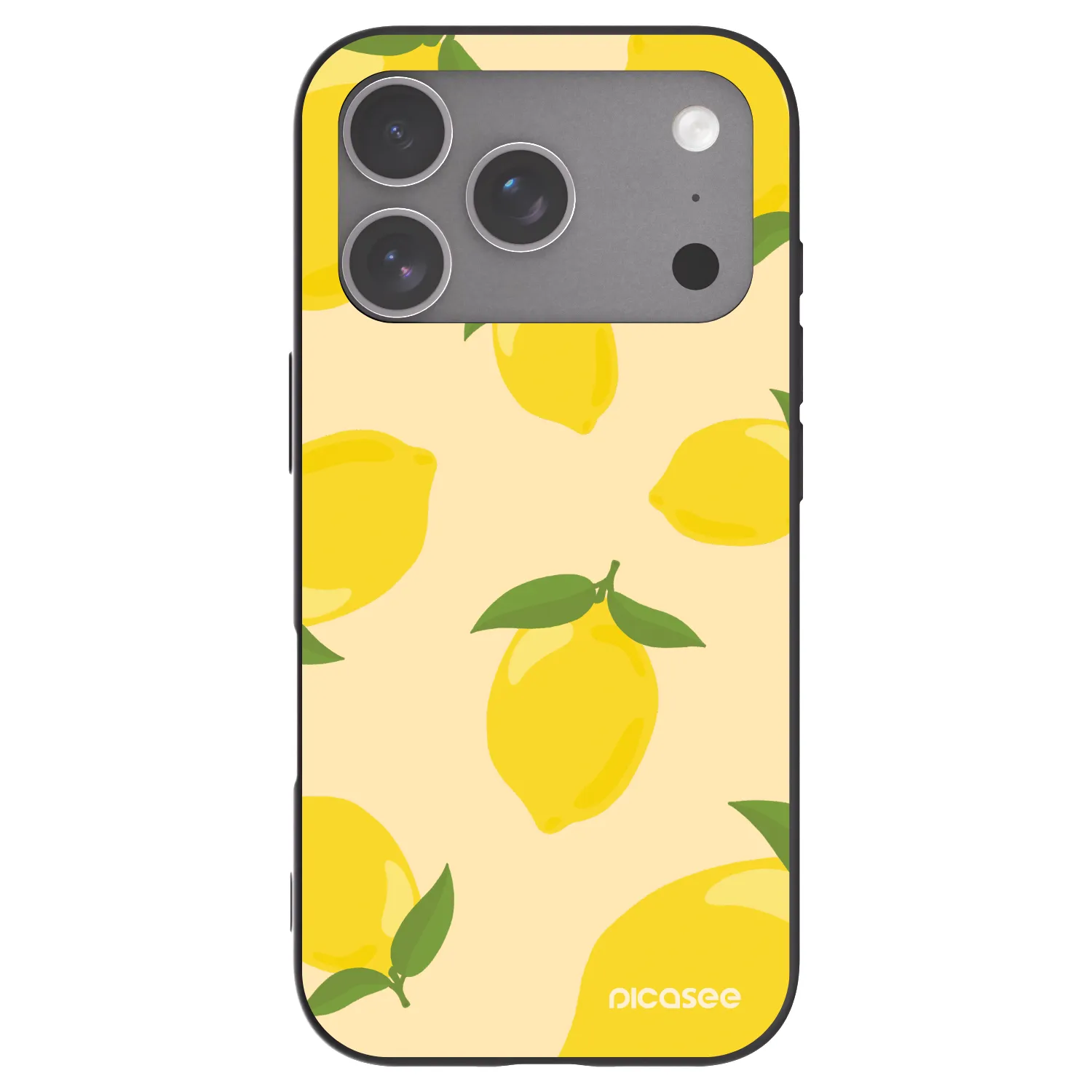 Picasee Μαύρη θήκη σιλικόνης για Apple iPhone 18 Pro - Limoncella