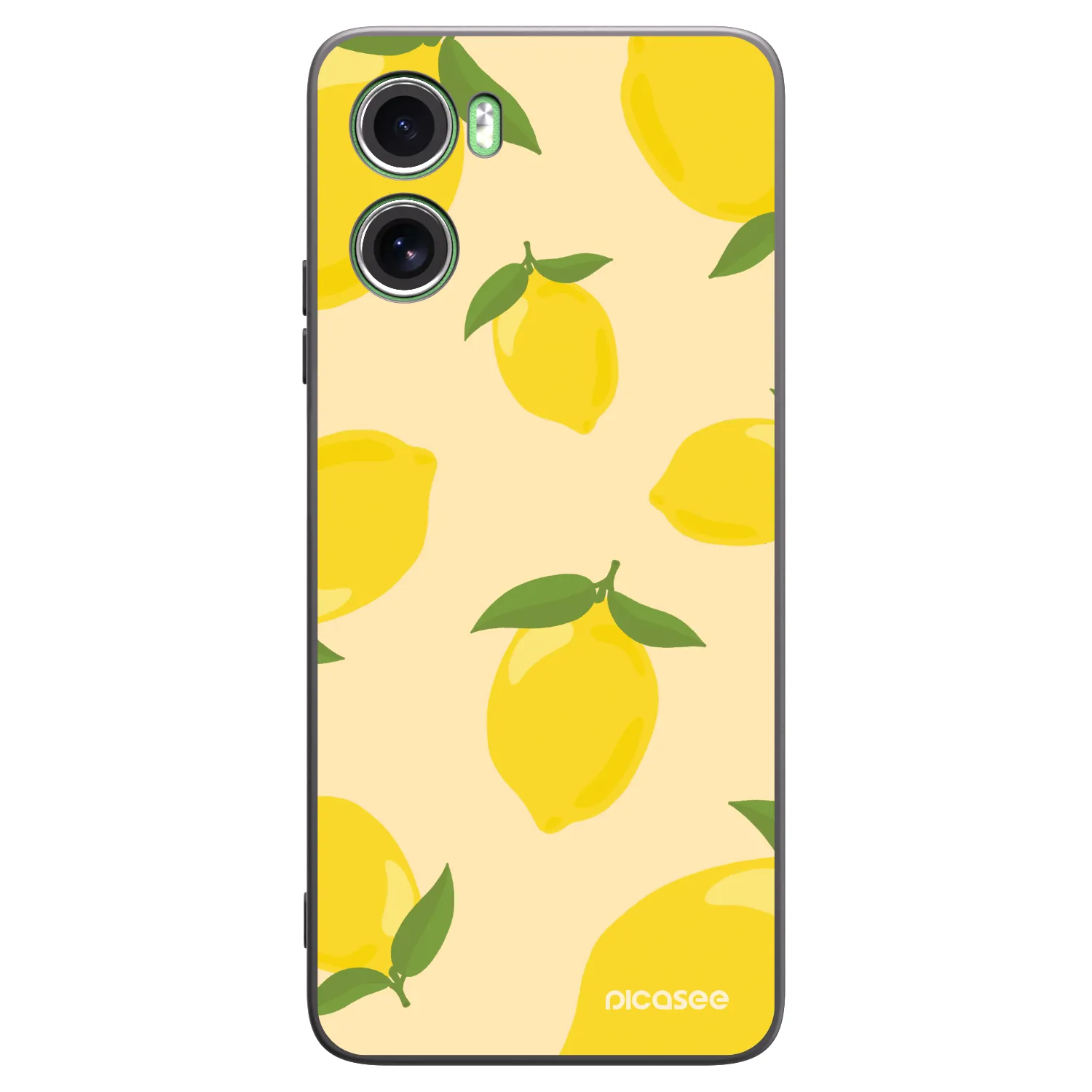 Picasee Μαύρη θήκη σιλικόνης για Motorola Moto G06 - Limoncella