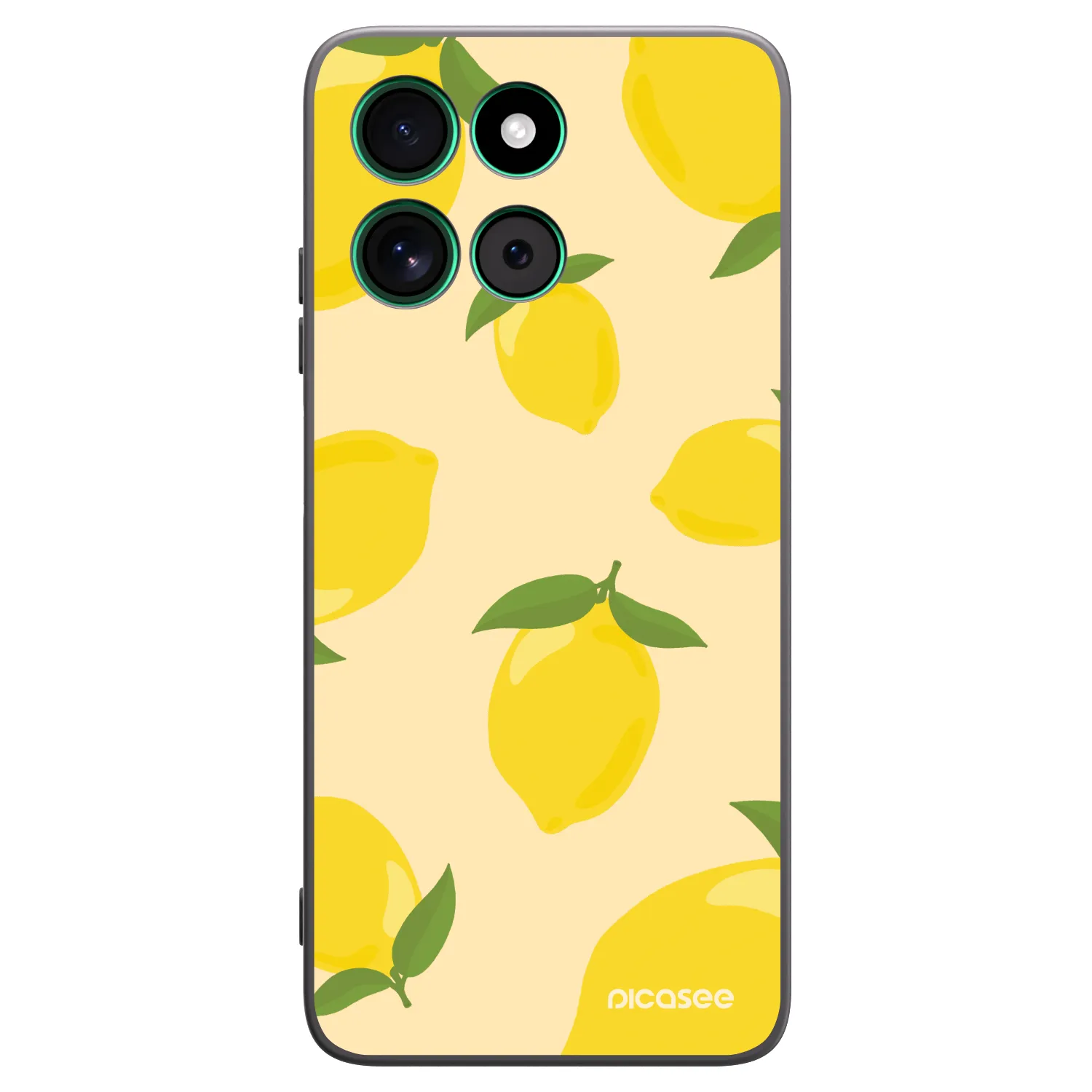 Picasee Μαύρη θήκη σιλικόνης για Motorola Moto G57 Power - Limoncella