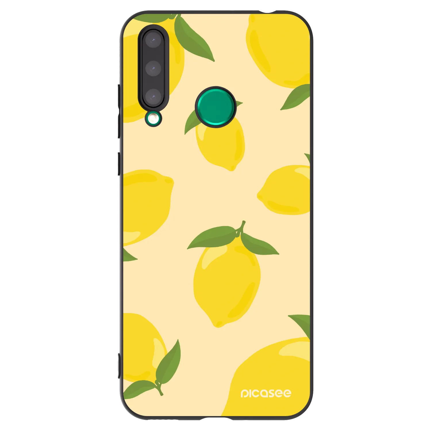 Picasee Μαύρη θήκη σιλικόνης για Honor 20 Lite - Limoncella