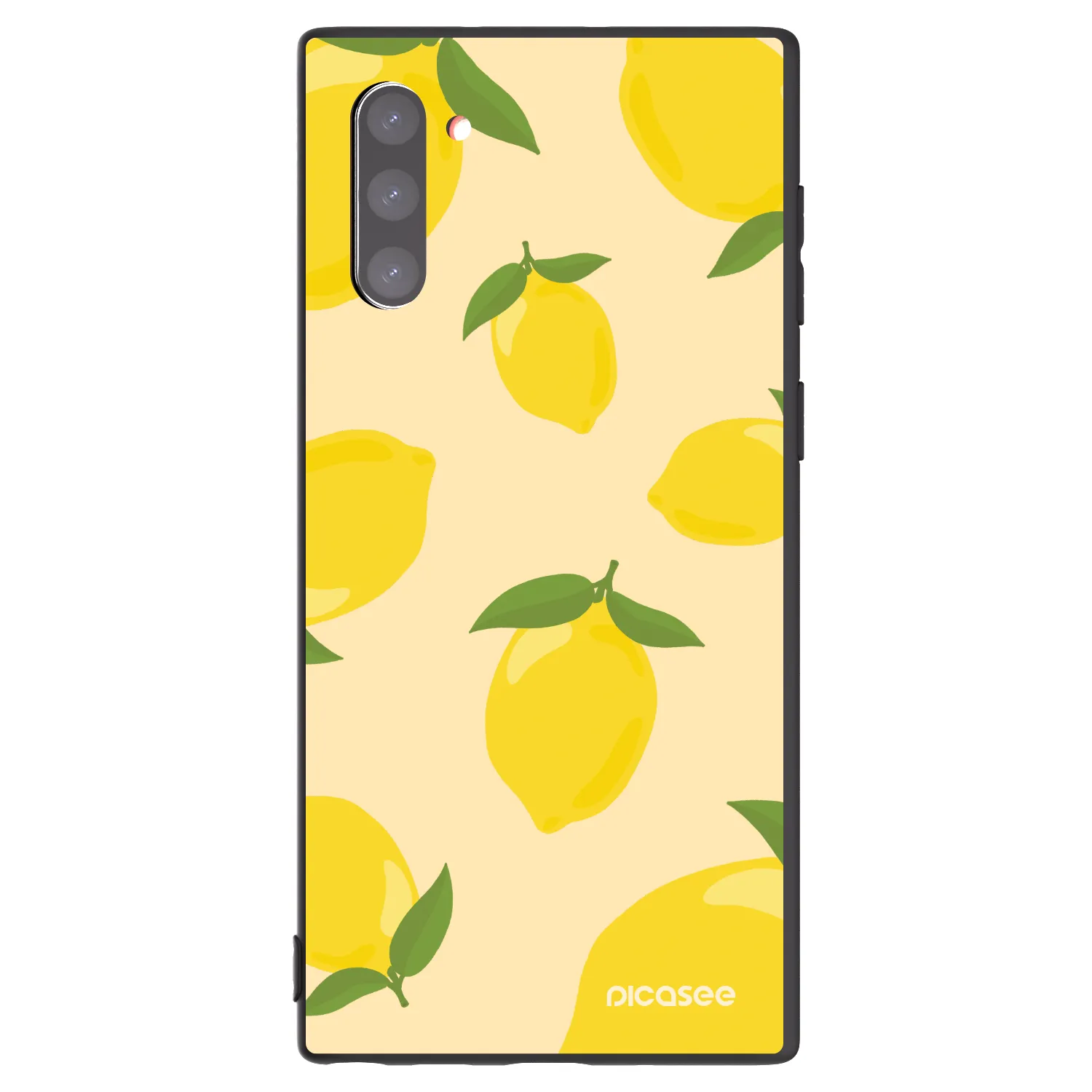 Picasee Μαύρη θήκη σιλικόνης για Samsung Galaxy Note 10 N970F - Limoncella