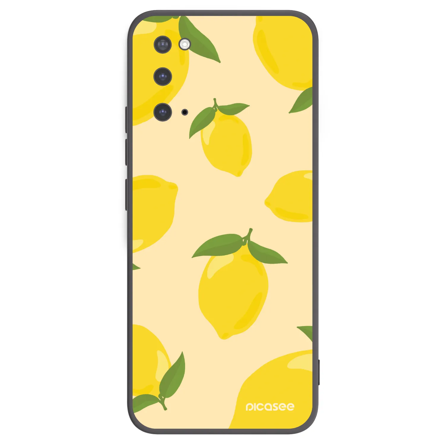 Picasee Μαύρη θήκη σιλικόνης για Samsung Galaxy S20 G980F - Limoncella