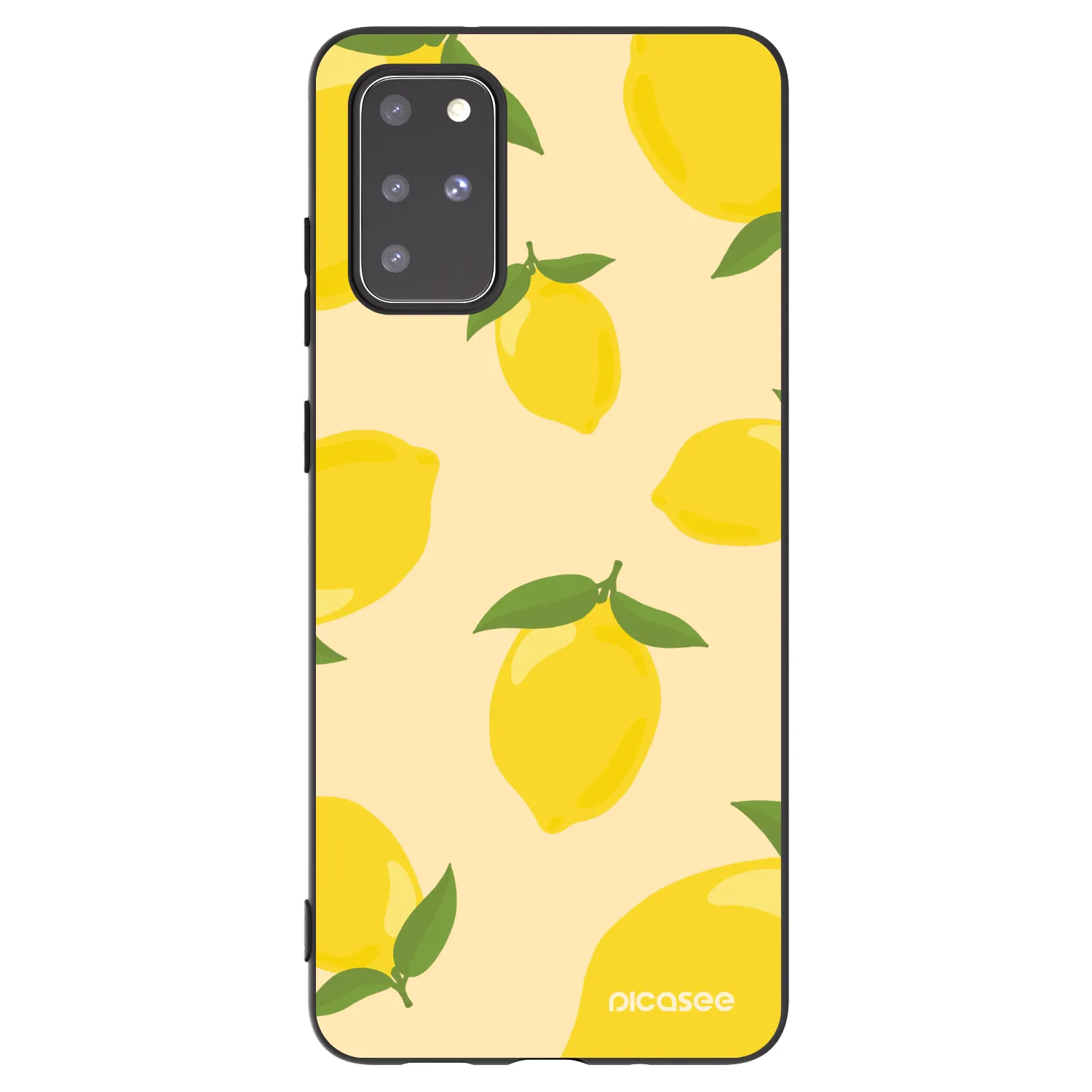 Picasee Μαύρη θήκη σιλικόνης για Samsung Galaxy S20+ G985F - Limoncella