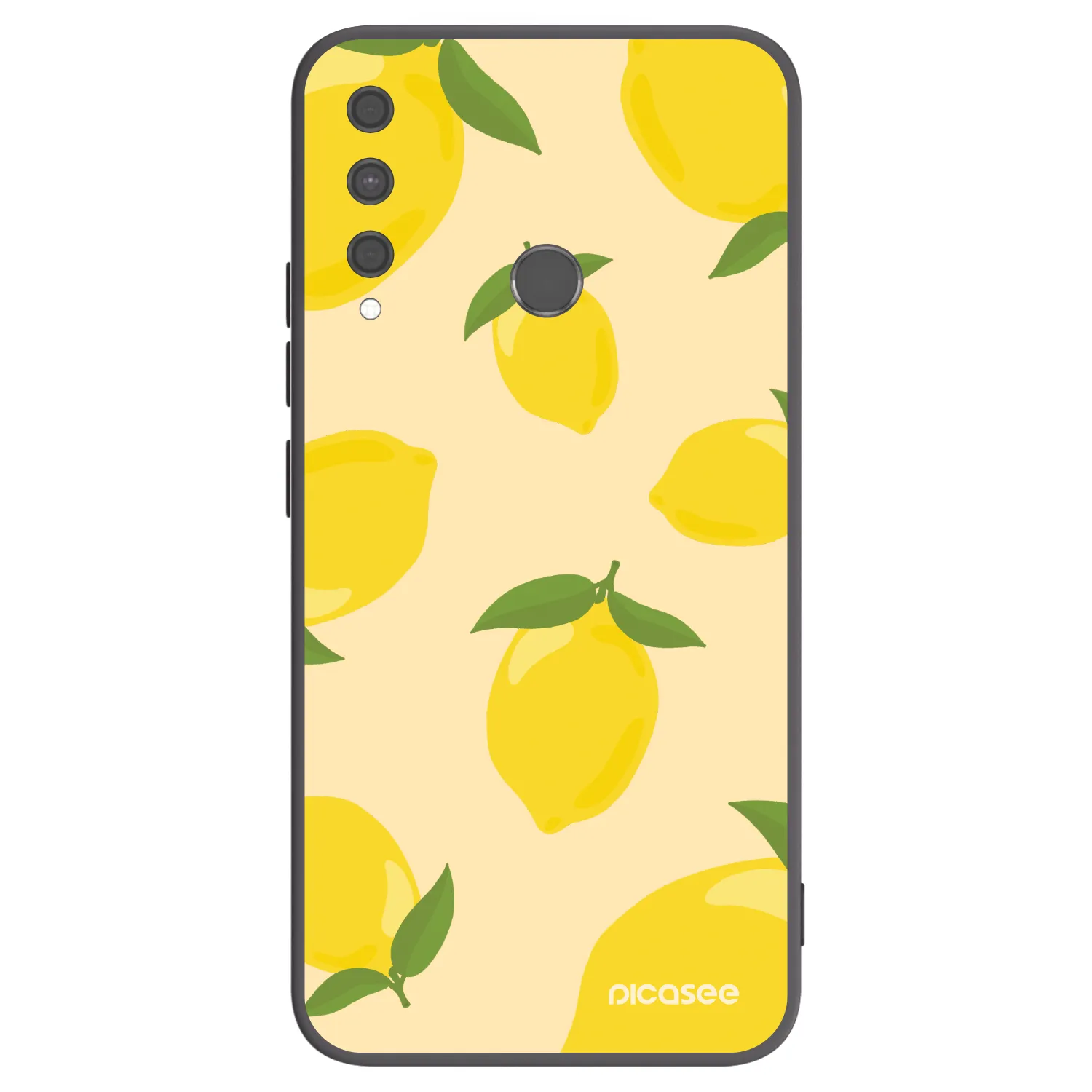 Picasee Μαύρη θήκη σιλικόνης για Huawei P40 Lite E - Limoncella
