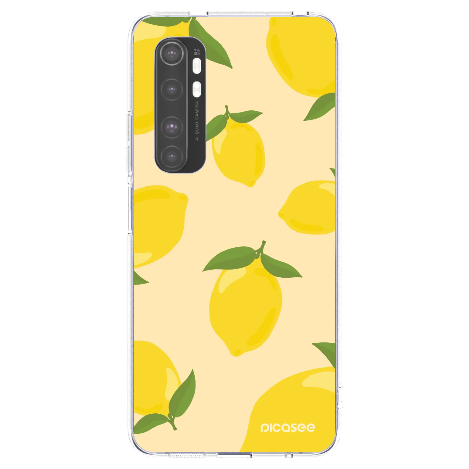 Picasee διαφανής θήκη σιλικόνης Xiaomi Mi Note 10 Lite - Limoncella