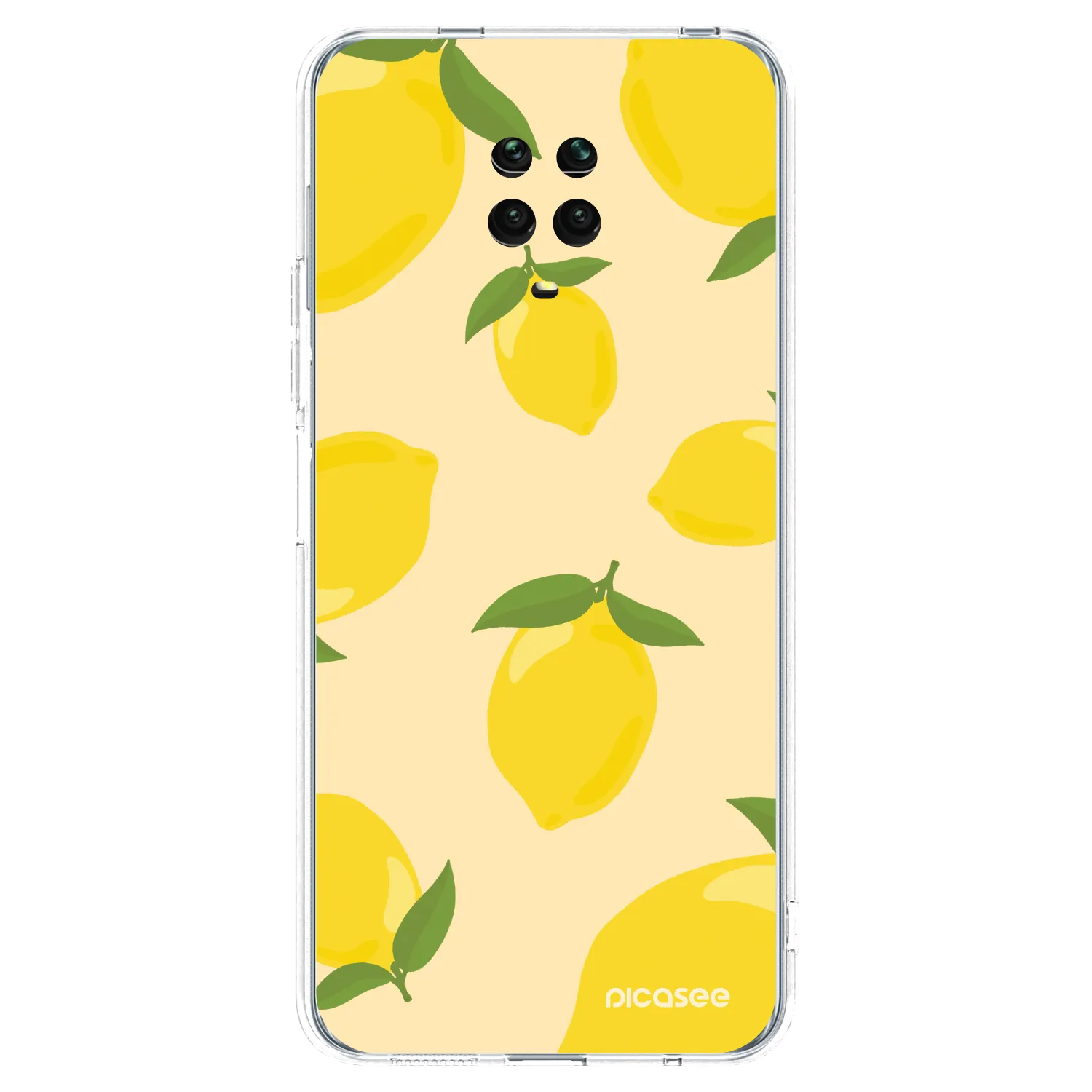 Picasee διαφανής θήκη σιλικόνης Xiaomi Redmi Note 9S - Limoncella