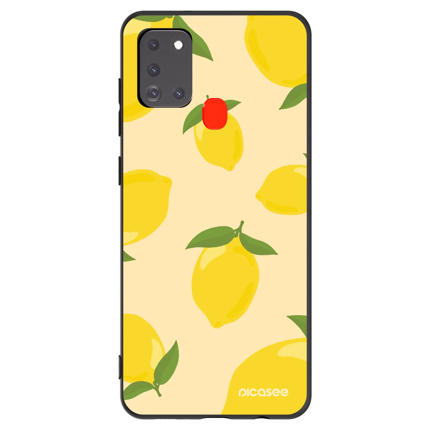 Picasee Μαύρη θήκη σιλικόνης για Samsung Galaxy A21s - Limoncella