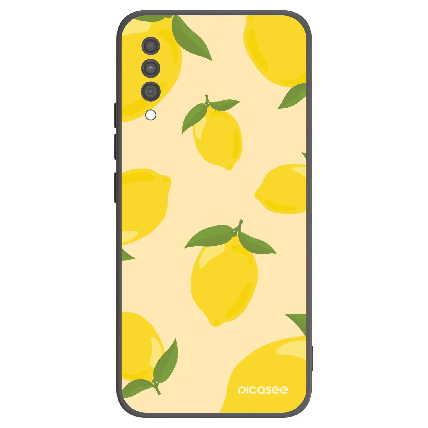 Picasee Μαύρη θήκη σιλικόνης για Samsung Galaxy A30s A307F - Limoncella