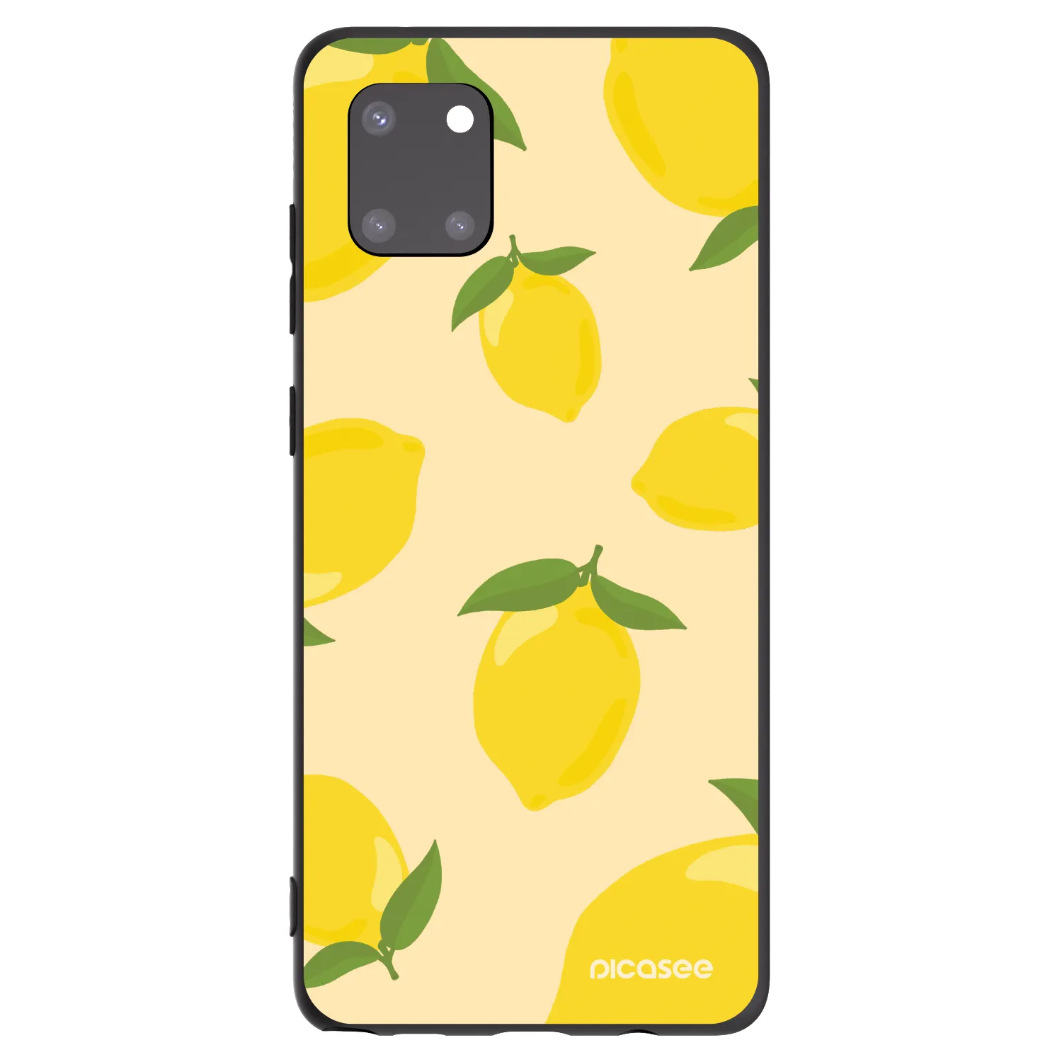 Picasee Μαύρη θήκη σιλικόνης για Samsung Galaxy Note 10 Lite N770F - Limoncella