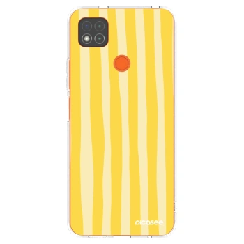 Picasee διαφανής θήκη σιλικόνης Xiaomi Redmi 9C - Lines lemon