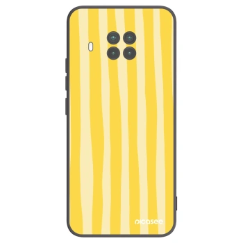 Picasee Μαύρη θήκη σιλικόνης για Xiaomi Mi 10T Lite - Lines lemon