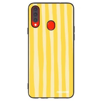 Θήκη για Samsung Galaxy A20s - Lines lemon