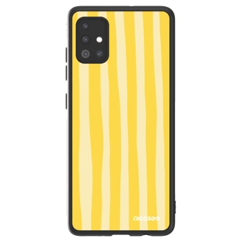 Picasee ULTIMATE CASE για Samsung Galaxy A51 A515F - Lines lemon