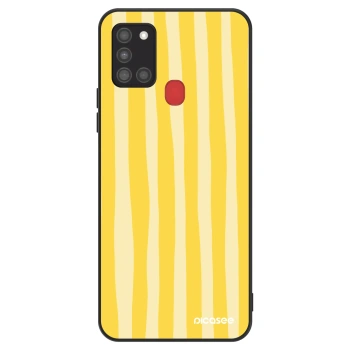 Θήκη για Samsung Galaxy A21s - Lines lemon