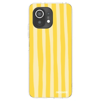 Picasee διαφανής θήκη σιλικόνης Xiaomi Mi 11 - Lines lemon