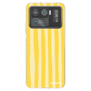 Picasee διαφανής θήκη σιλικόνης Xiaomi Mi 11 Ultra - Lines lemon
