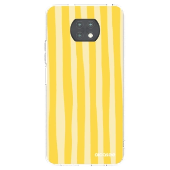 Picasee διαφανής θήκη σιλικόνης Xiaomi Redmi Note 9T - Lines lemon