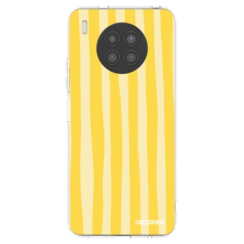 Picasee διαφανής θήκη σιλικόνης Huawei Nova 8i - Lines lemon