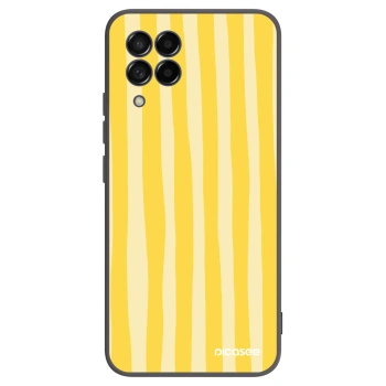 Θήκη για Samsung Galaxy M53 5G - Lines lemon