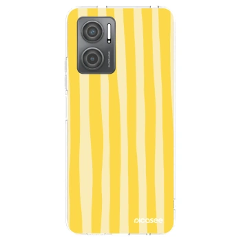 Picasee διαφανής θήκη σιλικόνης Xiaomi Redmi 10 5G - Lines lemon